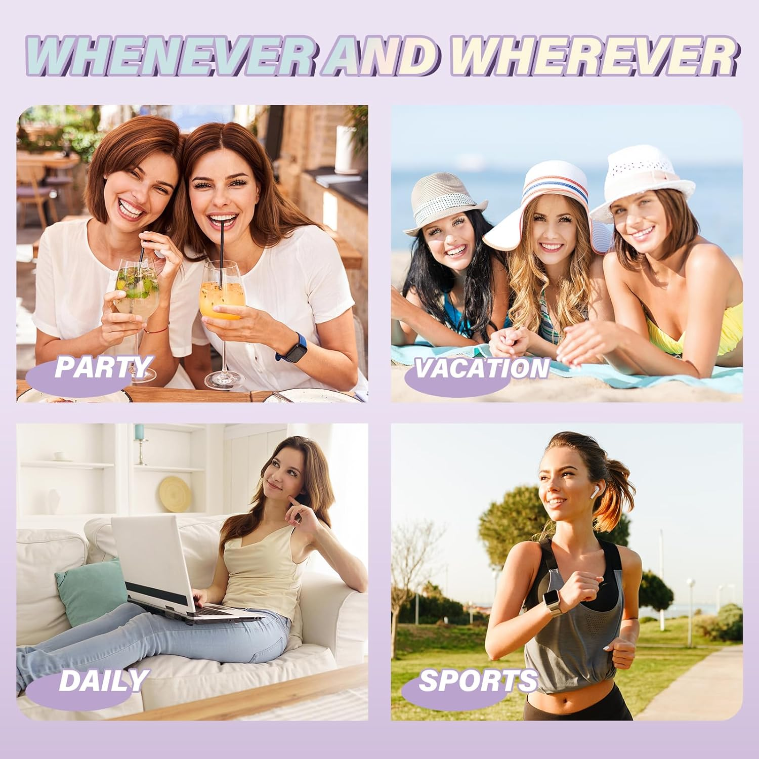 B&QLASH Fairy Lash Clusters Kit 8-18 MIX Natural Lashes Clusters Manga Lashes Invisible Band 144 Pcs Eyelash Extension Set with Lash Bond and Seal&Tweezer (Set-Fairy) - 70+90D image number 4