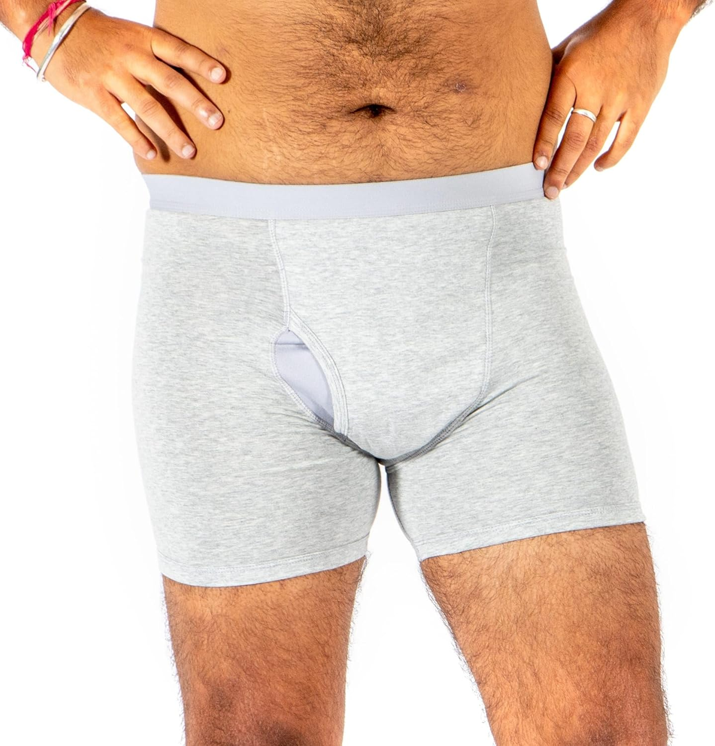 Conni Men'S Kalven Boxers, Absorbent Waterproof Washable Protective Underwear, Grey X 3, 2XL