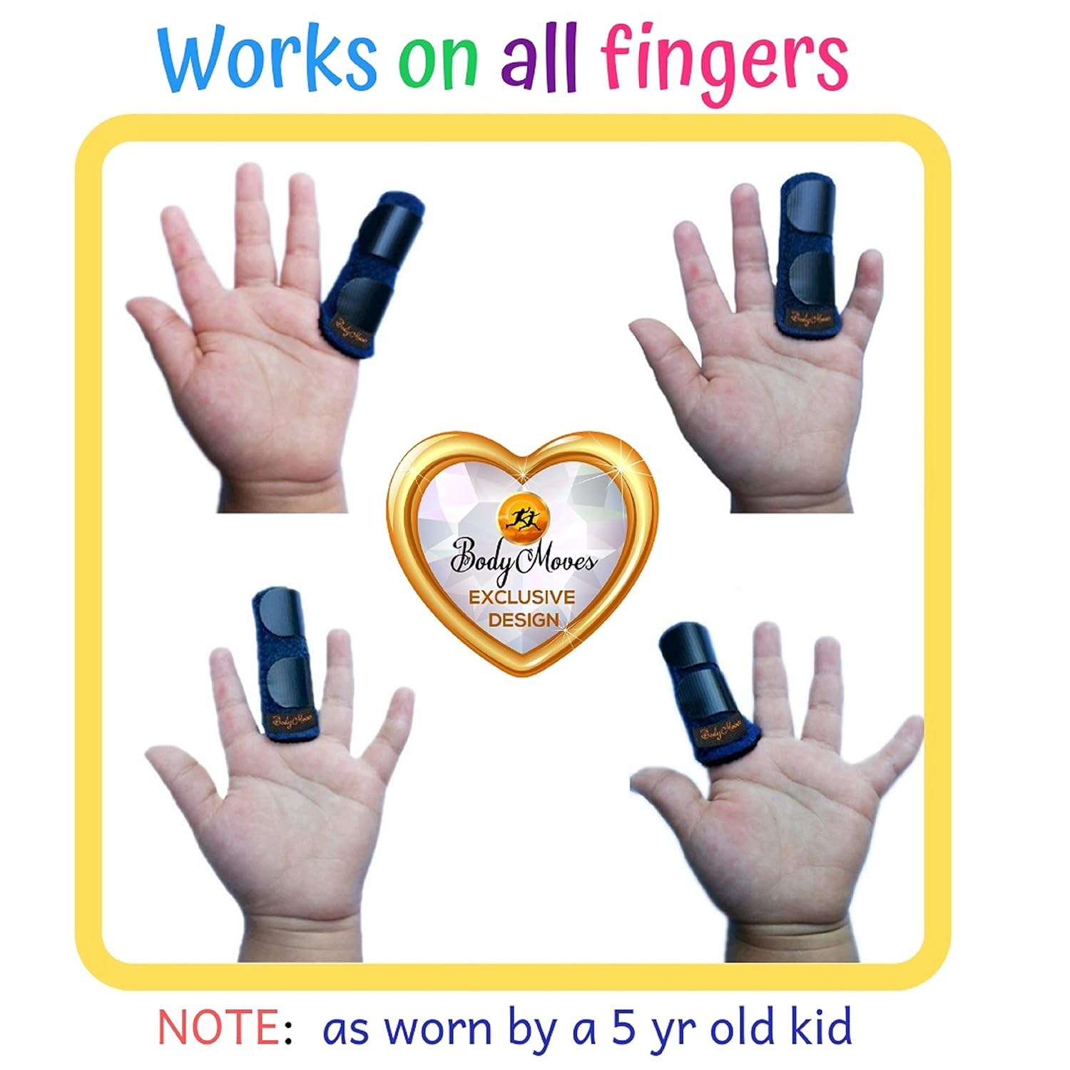 Bodymoves Finger Splints for Teens and Little Pinky Mallet Broken Trigger Finger Post Operative Care (Rosy Red)