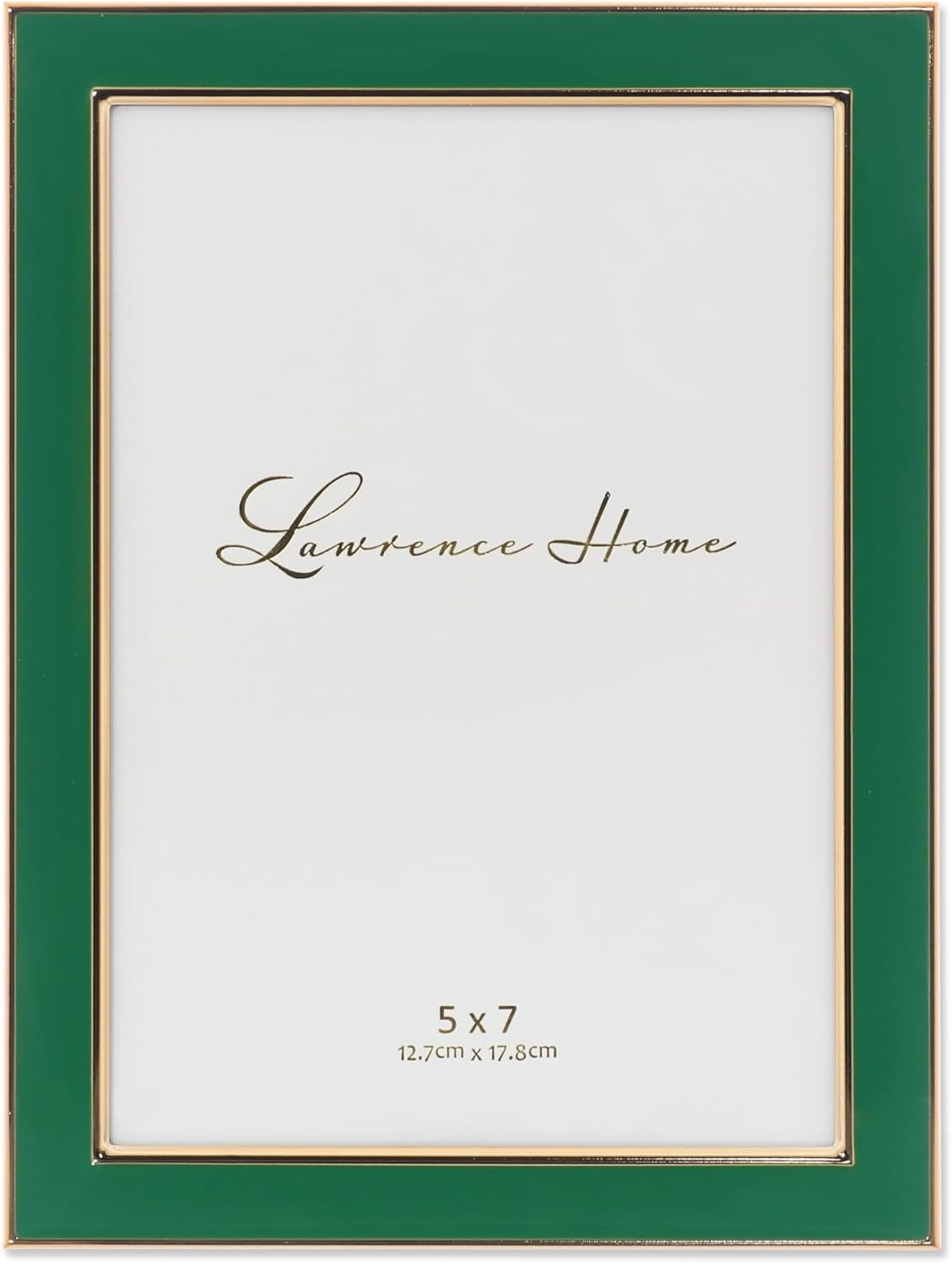 Lawrence Frames Metal Frame, Polished Enamel, Green, 5X7 image number 2
