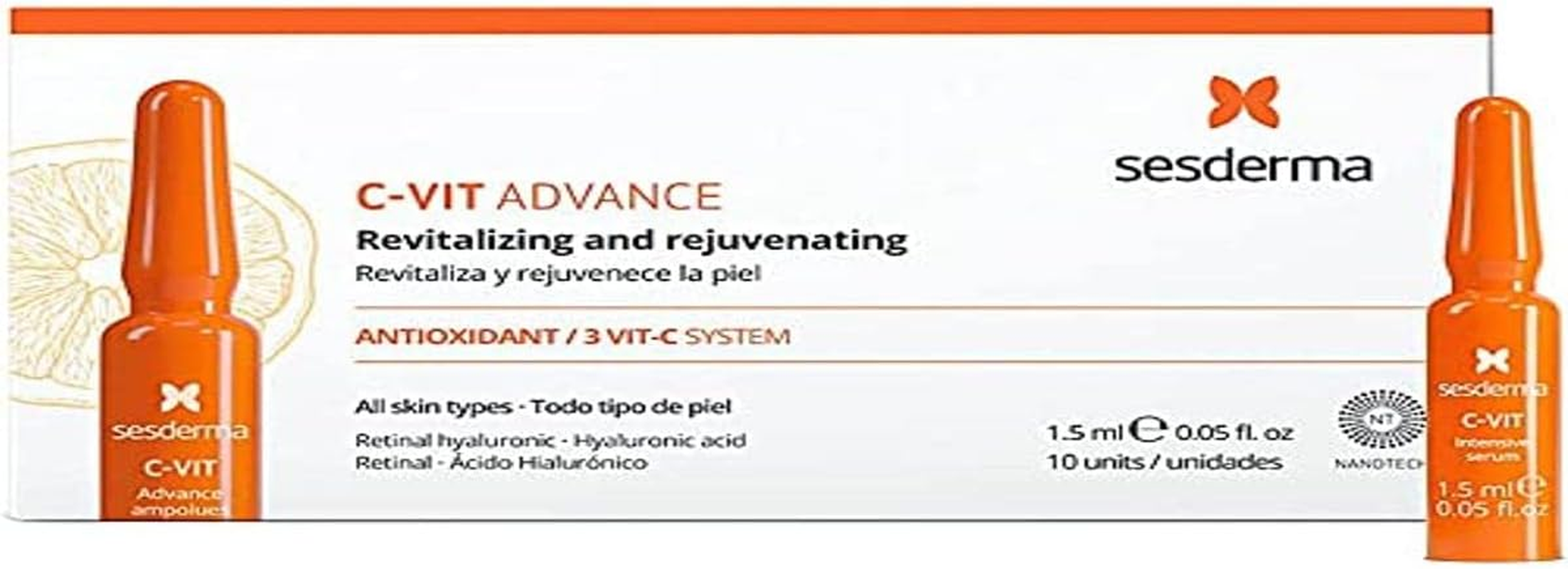 Sesderma C-VIT Advance Shampoos 10 A, Black, Mediano