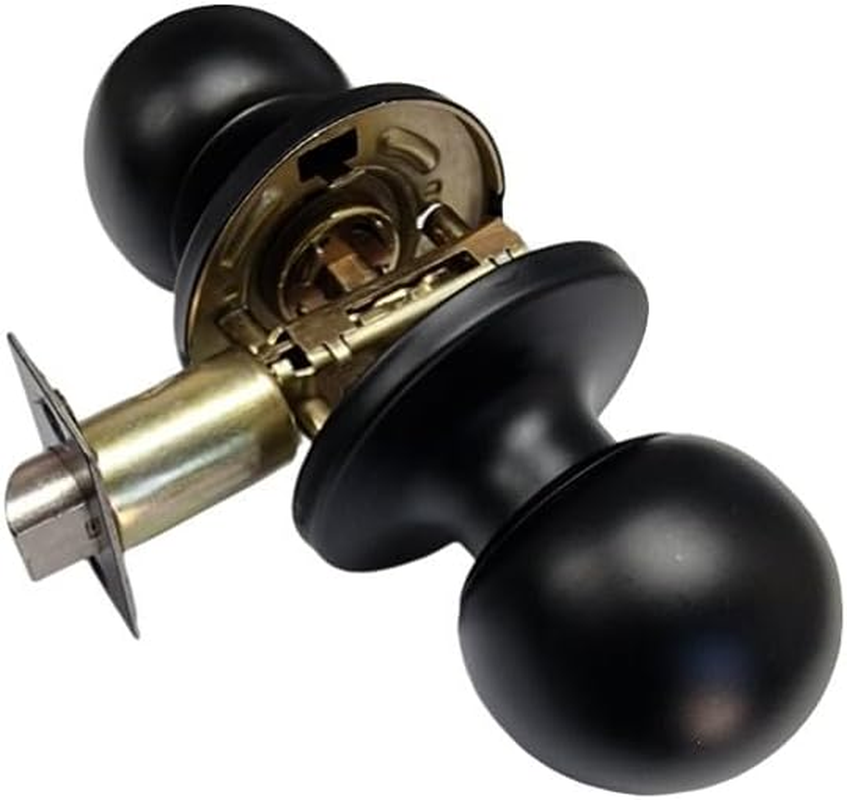 Romak 608760 Raymond Black Finish Passage Knob Set