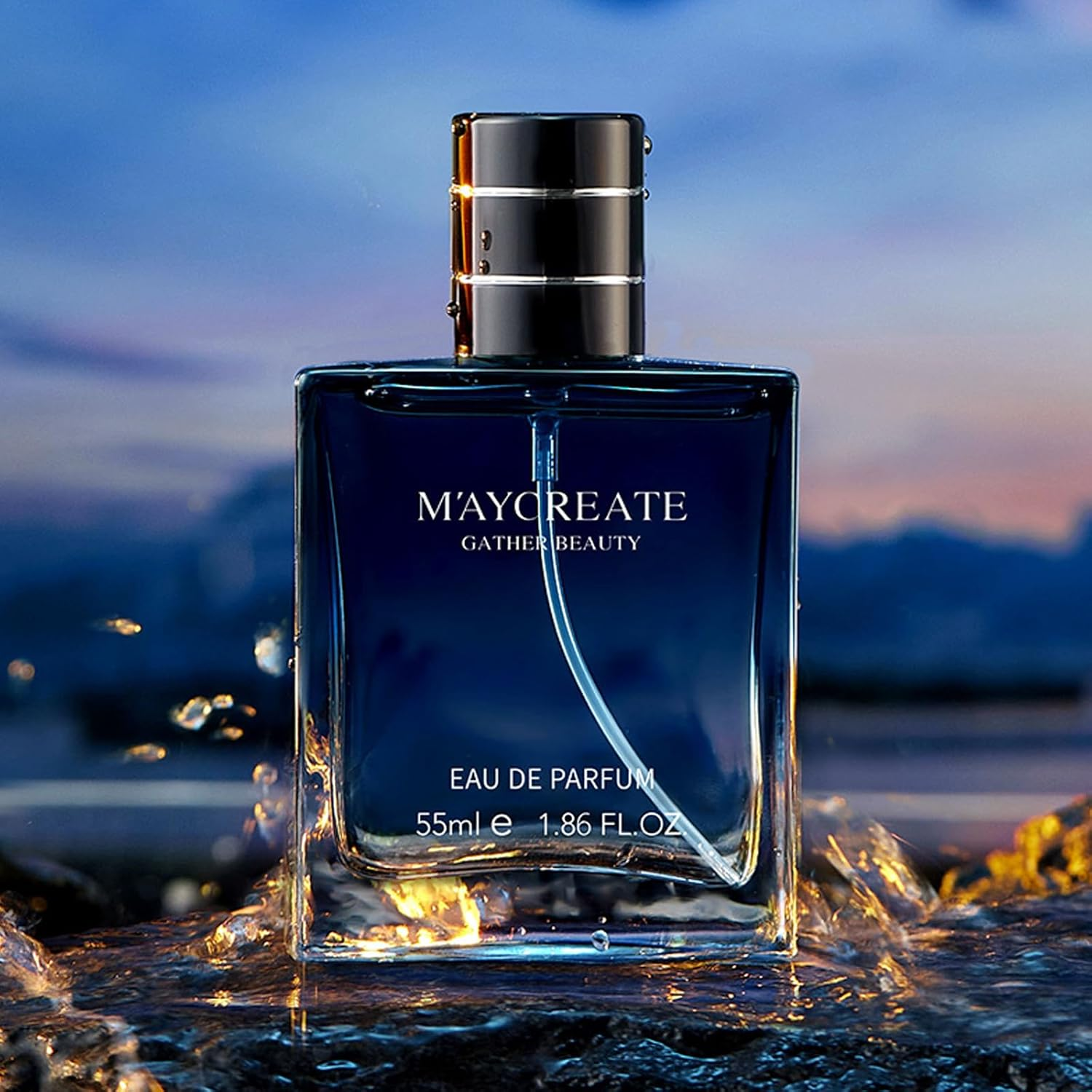 55 ML Blue Ocean Light Fragrance for Men - Fresh and Sensual Eau De Toilette Infused with Pheromones - Romantic Scent image number 2