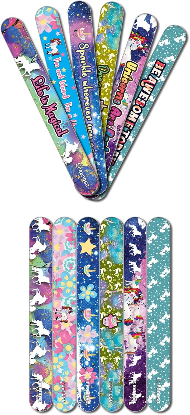 Creanoso Unicorn Emery Board (24-Pack) - Handy Nail Accessories - for Manicure Pedicure - Keep Your Fingernails and Toenails in Tip-Top Shape - Great Stocking Stuffers &ndash; Beauty Need Essentials image number 4