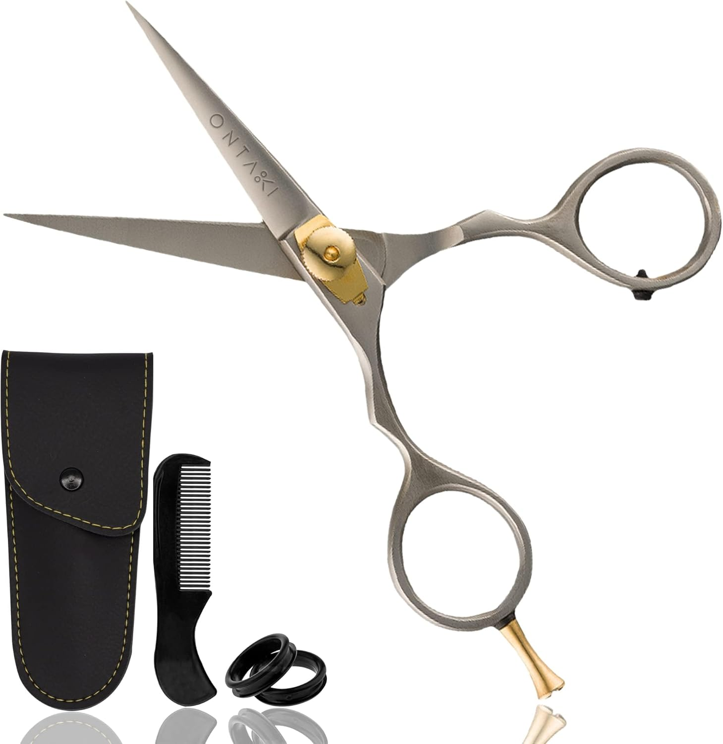 Premium Hand Forged Japanese Steel Hair Beard Mustache Scissors Cut Trim Groom Bangs Haircut image number 1