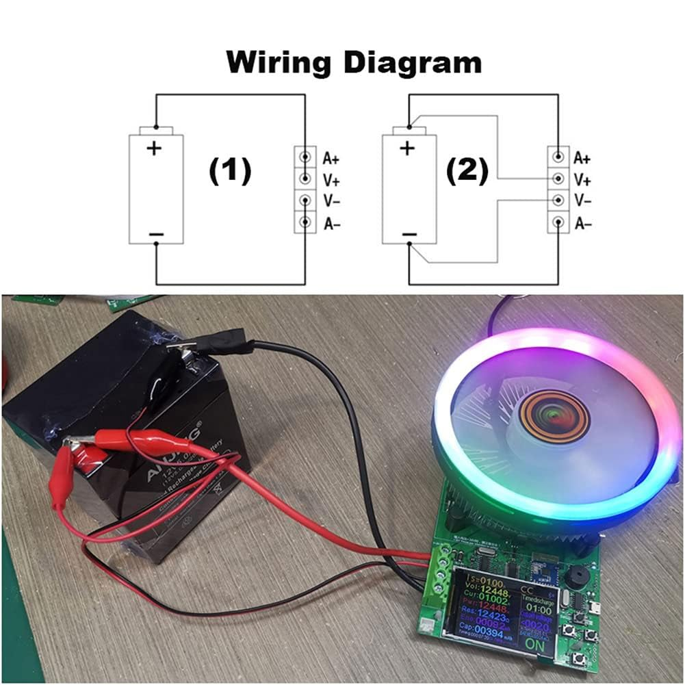 Electronic Multitester, USB Tester Electronic Load, 180 W Upgrade Discharge Power Meter Check Battery Capacity for Monitoring image number 1