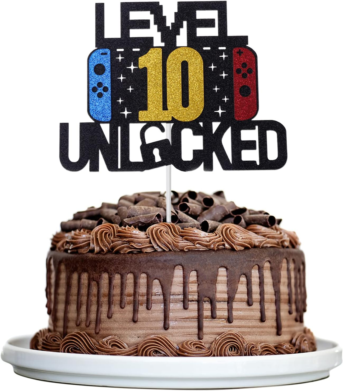 13Th Birthday Cake Topper Gaming Cake Topper Personalized Happy Birthday Cake Topper Decoration Birthday Game Party Supplies for Kids Boys