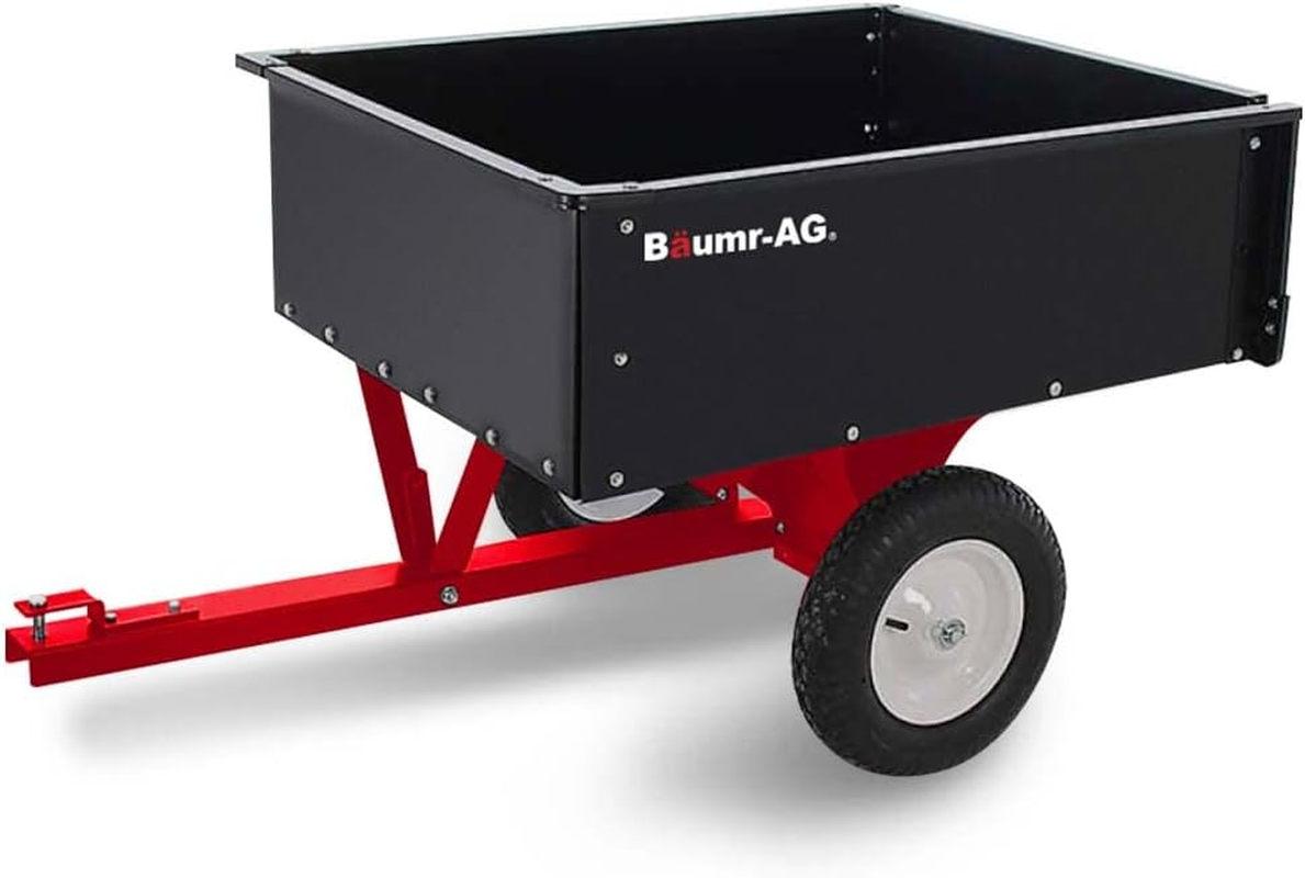 Baumr-Ag Garden Steel Dump Cart for Ride on Mower 270Kg ATV Metal Trailer Wagon with Removable Tail Gate image number 6