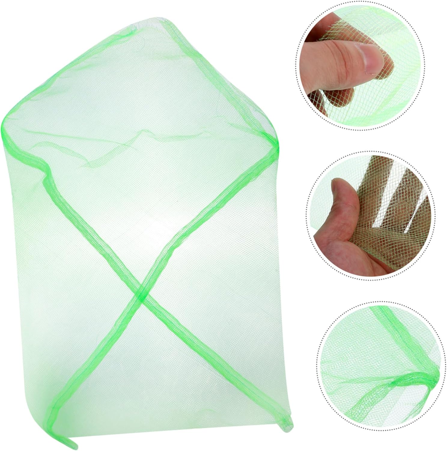 DOITOOL 10Pcs Portable Outdoor Crab Mesh Bags Quick-Drying Fishing Net Pouches Multi-Use Drawstring Storage for Fish Crabs Lobsters image number 2