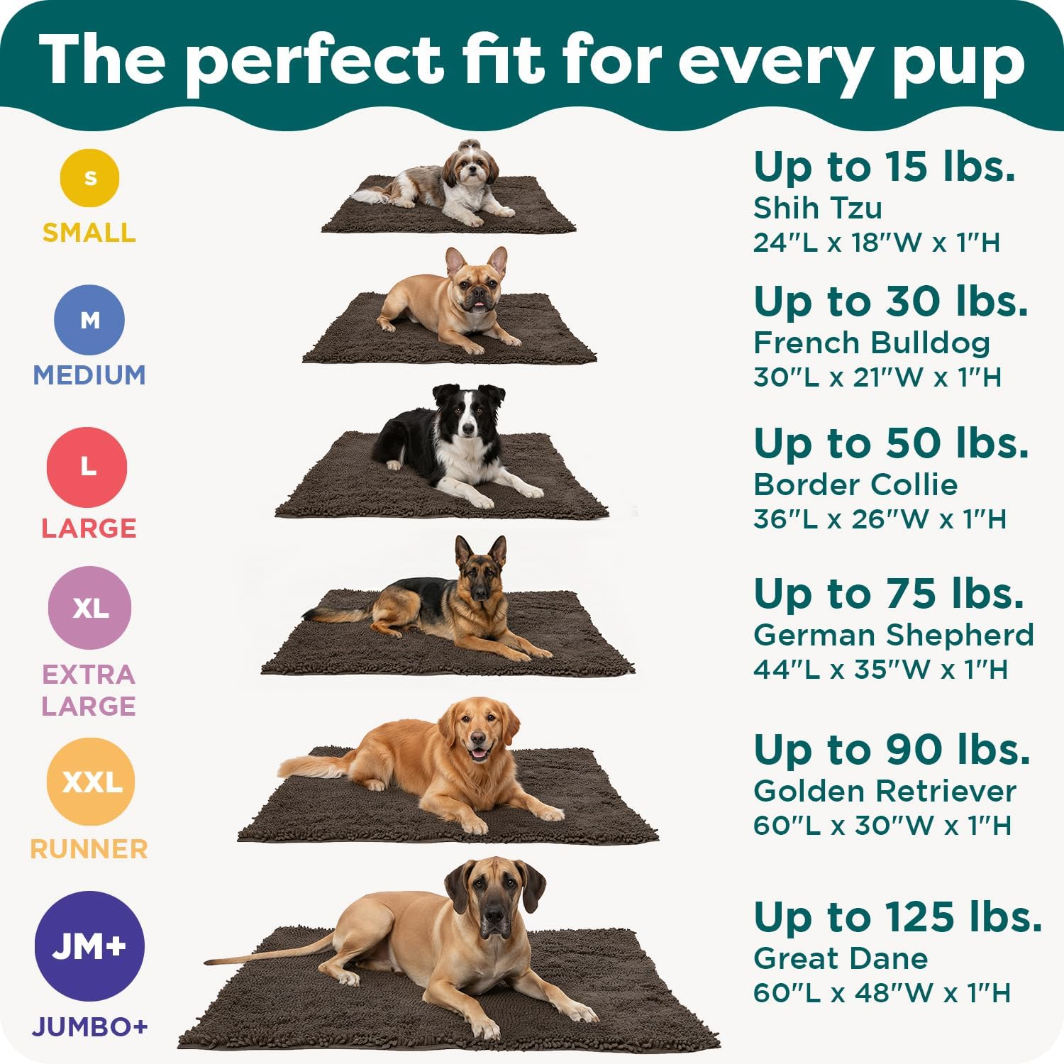 Furhaven Pet Dog Mat | Muddy Paws Towel & Shammy Rug, Mud (Brown), Runner image number 1