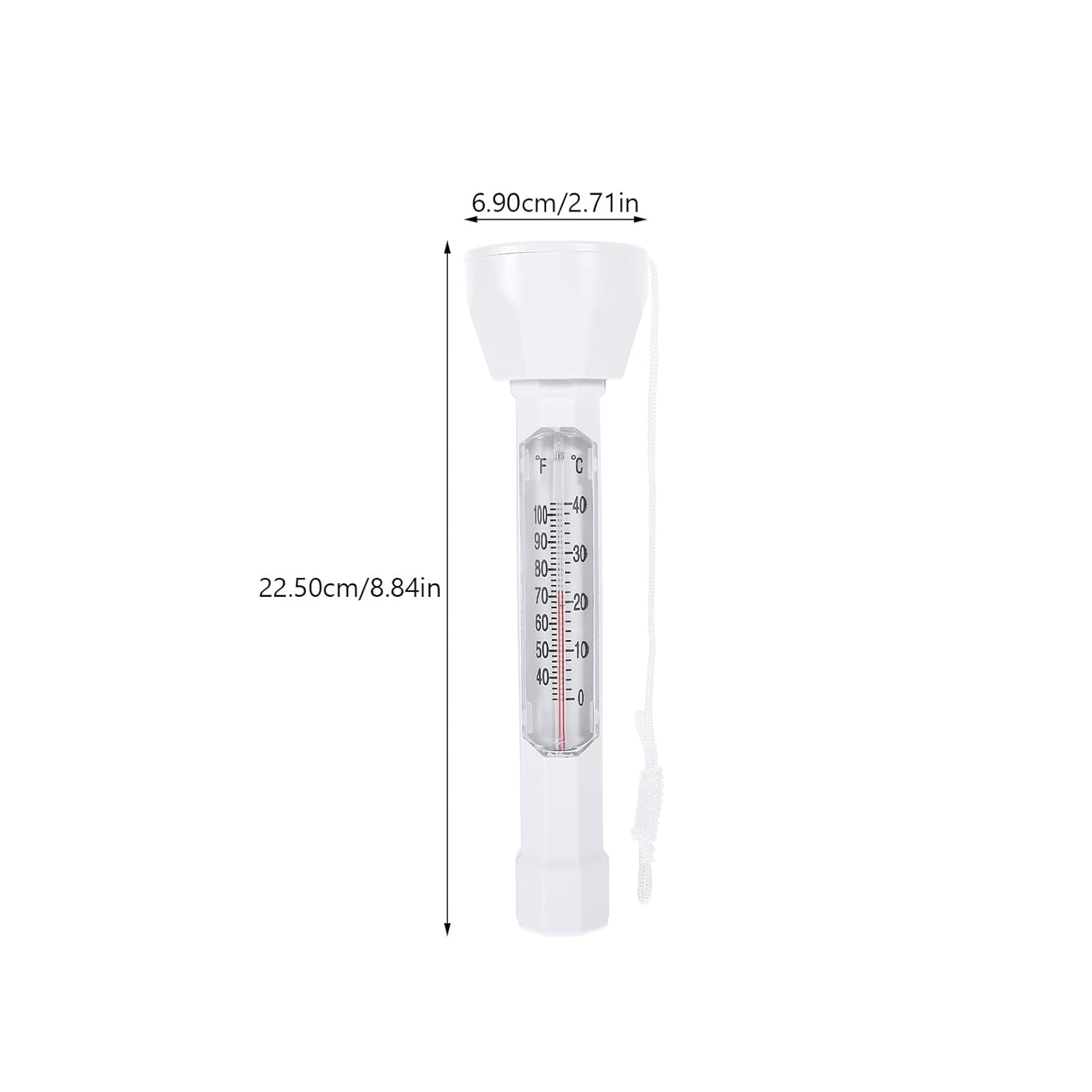 Floating Pool Thermometer Water Temperature for Swimming Pools and Baths Small Fast and Easy Read Temperature Gauge Suitable for Fishponds and Hot Tubs image number 6