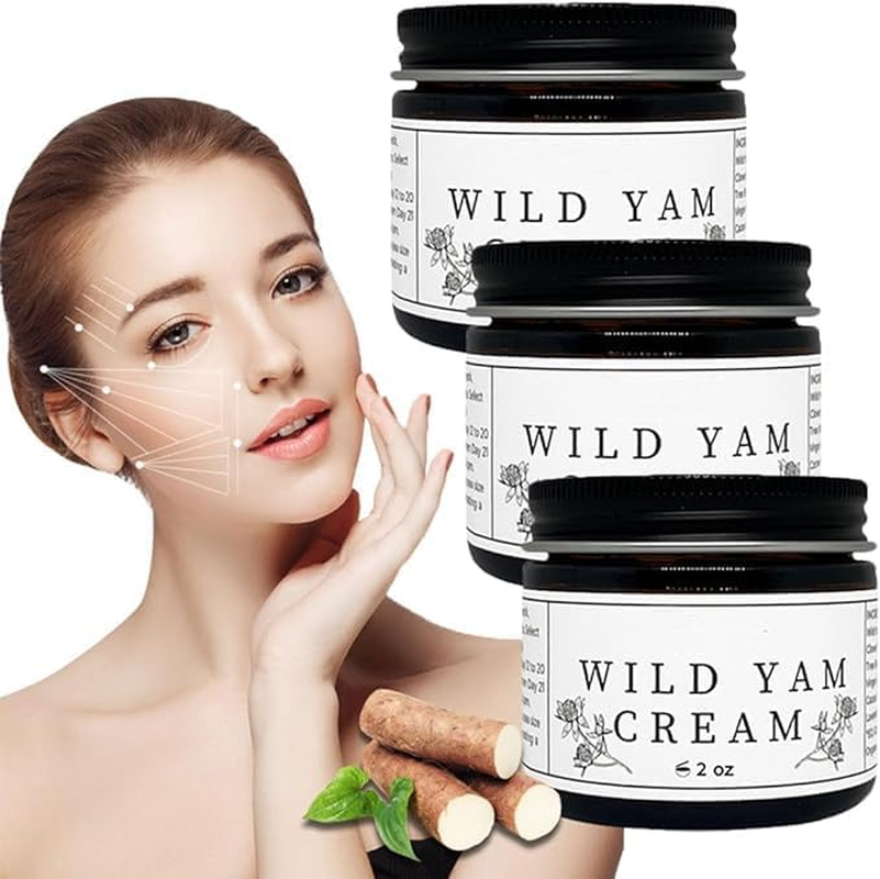 Organic Wild Yam Cream for Hormone Balance, Organic Concentra Wild Yam Cream, Natural Night Sweats Cream for Man & Women, Deep Moisturization 60G/2 Oz (3) image number 4
