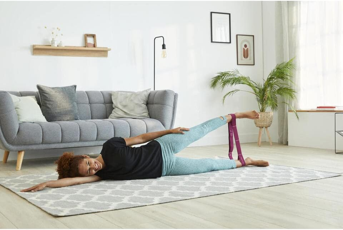 Nyamba Decathlon Fitness Resistance Textile Band, Purple, 10 Kg Unique Size image number 2