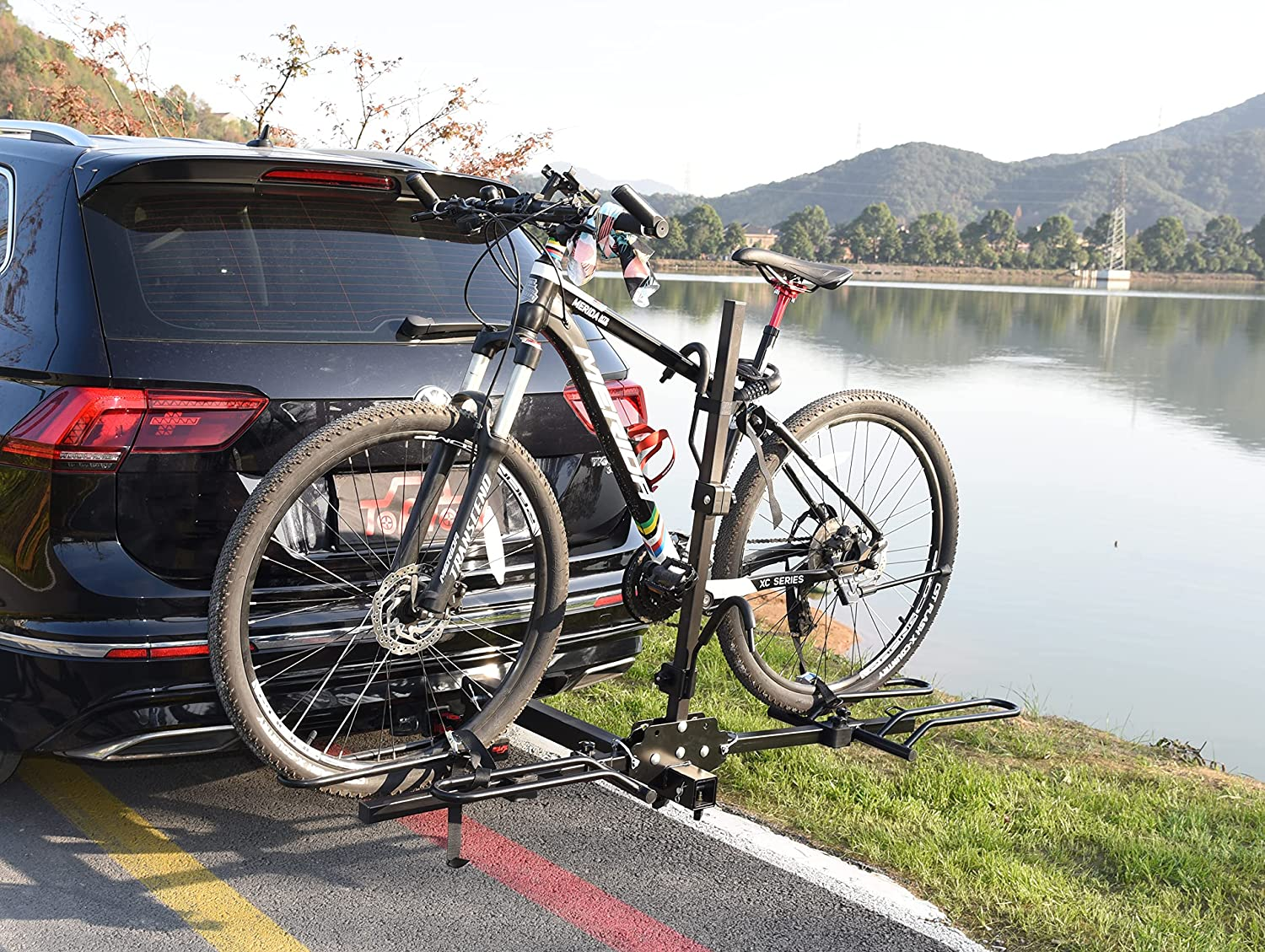 TOPTOW Trailer Receiver Hitch Extender Adapter 2" Drop/Riser, 7" and 9" Extension Length, 2" Shank, 7500Lbs Towing Capacity, Matte Black image number 5