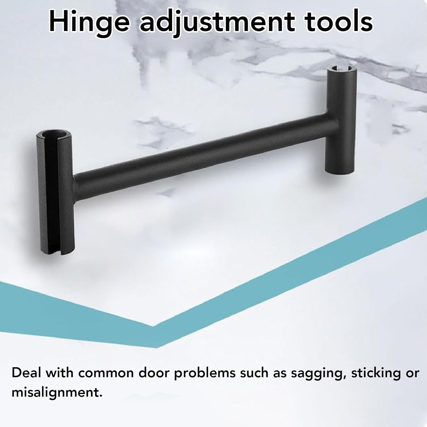 Jiawu Door Hinge Adjustment Tool, Heavy Weight Doors Hinge Bender, Hinges Adjusting Wrench, Heavy Weight .134 and .180 Door Hinges Repair Tool, Solve Doors Sag, Stick, Misalign image number 2