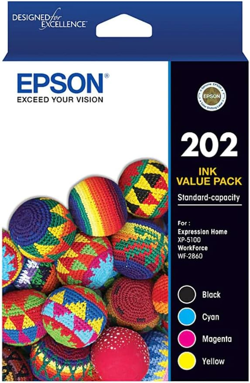 EPSON C13T02N692 (202) C/M/Y/K 4-Colour Ink Cartridge Value Pack