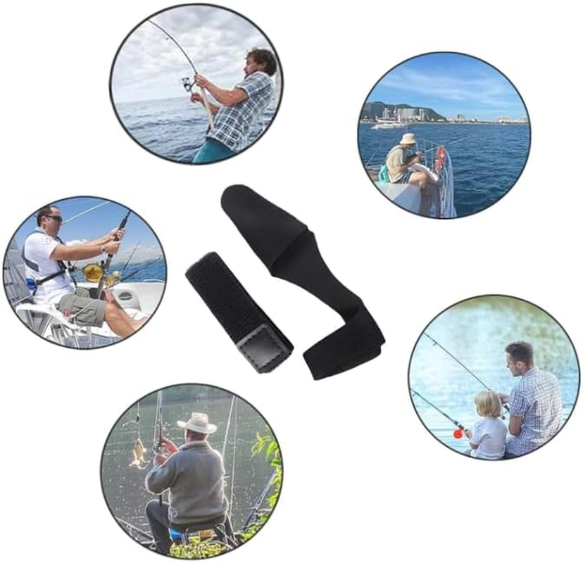 Baitcasting Rod Fastener Straps Tip Covers Protect Your Fishing Pole, 10Pcs Non-Slip Fishing Rod Holder Straps and Pole Cap Set, Baitcasting Rod Straps Tip Covers Elastic Fishing Rod End Caps