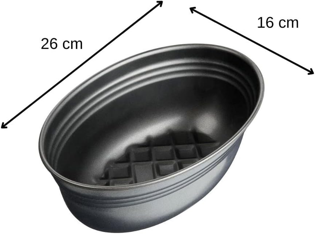 Zenker Z6520 Pure Oval Non-Stick Loaf Pan, 10.5-Inch, Black image number 2
