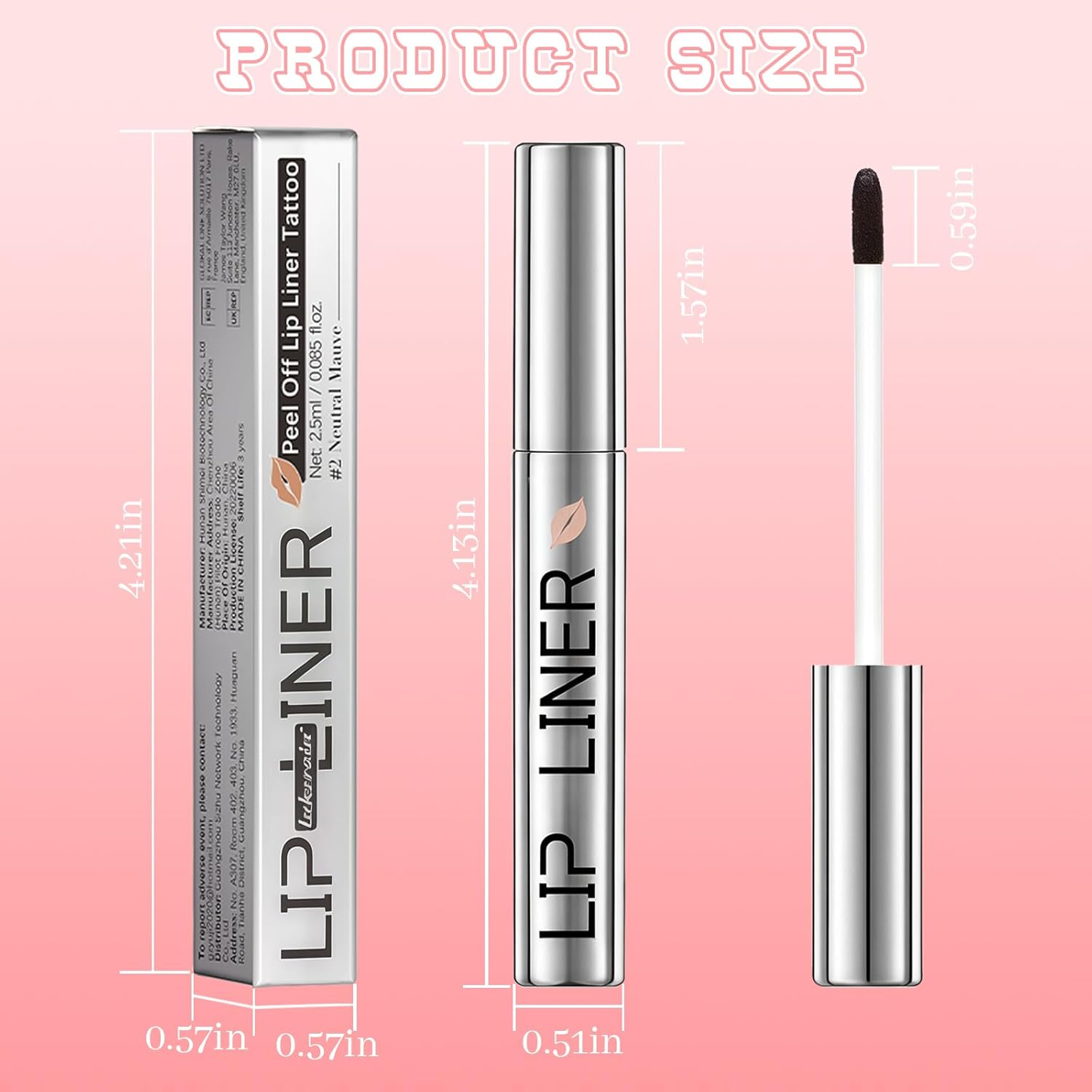 YBUETE 3Pcs Peel off Lip Stain Liner, Quick-Dry Lip Stain Peel off for Women Girls, Highly Pigmented Peel off Tint Tattoo, Waterproof, Long-Lasting & Transfer-Proof Magic Finish Lip Liner Stain Makeup image number 6