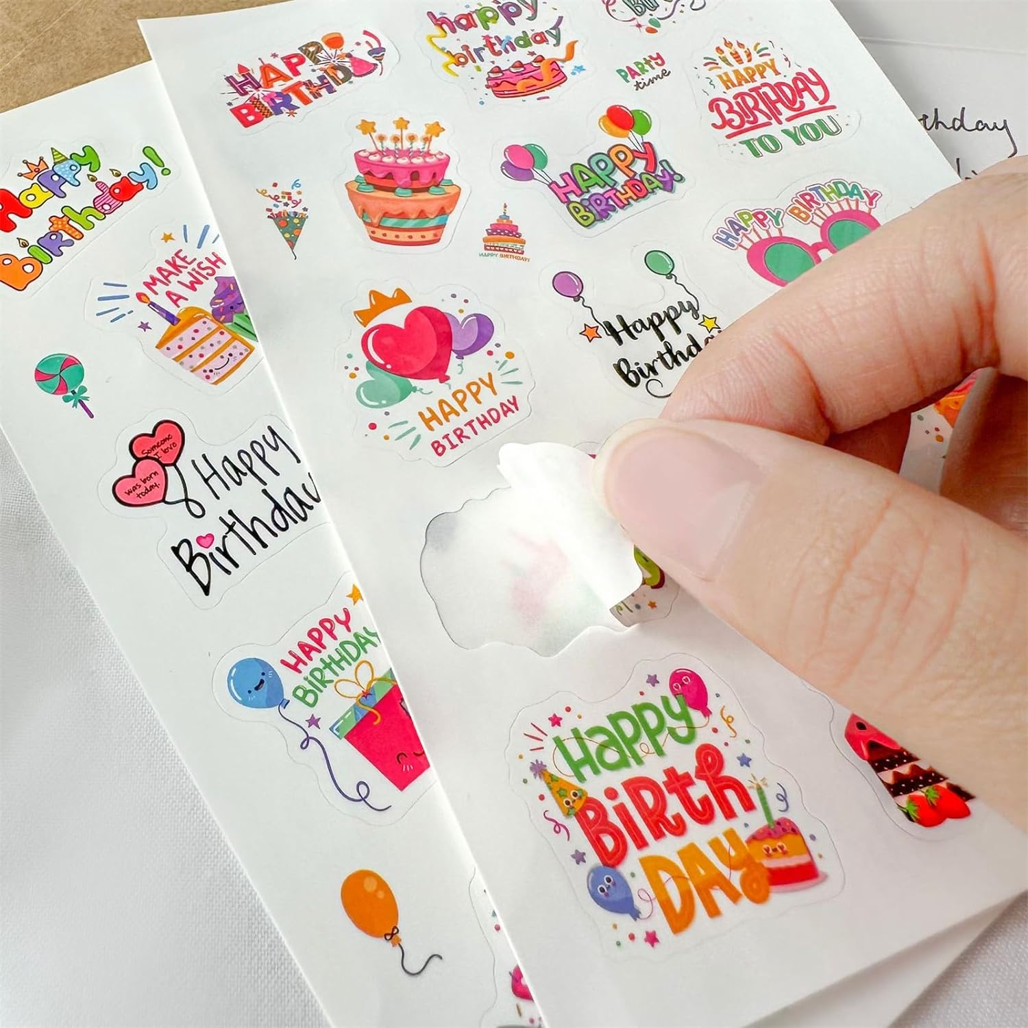 20PCS Happy Birthday Cards Assortment, 7.5 * 10CM Blank Cards with Envelopes and Stickers, Unique Happy Birthday Greeting Cards for Family, Kids, Friends and Office image number 4