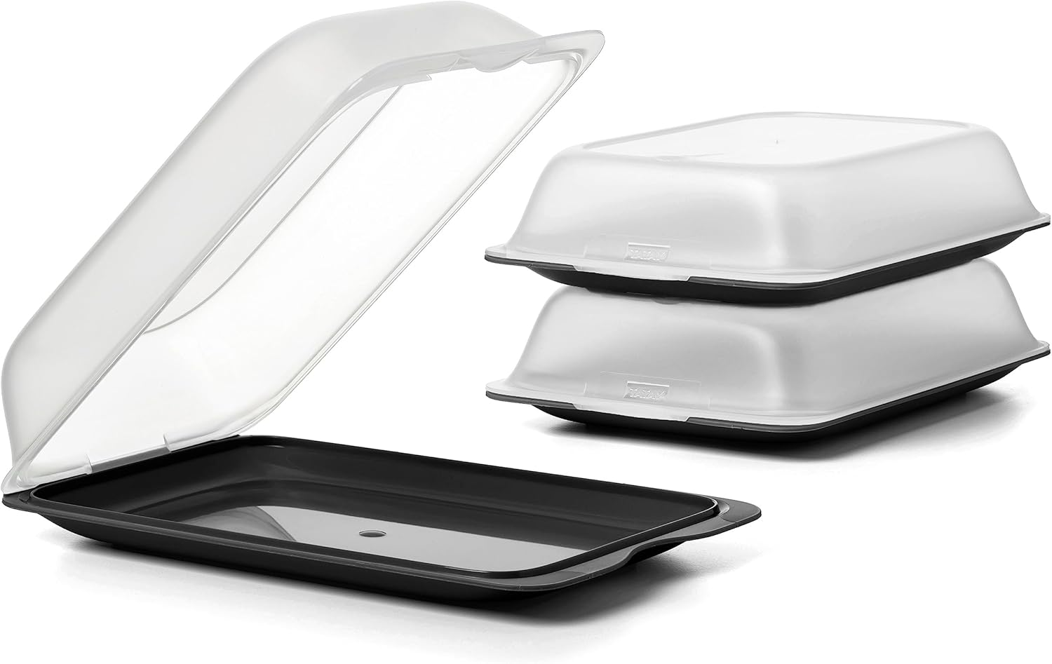 TATAY Set of 3 Pieces Cold Cuts & Meats Storage Fresh, BPA Free, Reusables, Stackables, Dishwasher & MWO, Measures 17 Cm X 3.2 Cm X 25.2 Cm image number 6