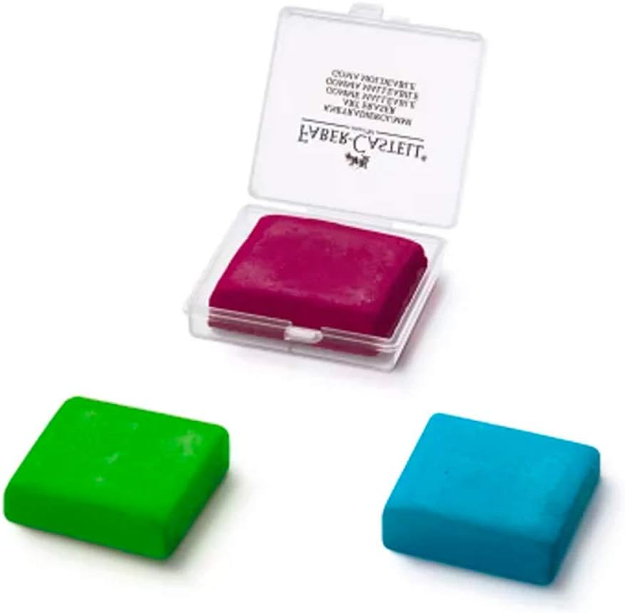 Faber-Castell Eraser. Zuf&auml;llige Farbe in Brombeer, Lemon Oder T&uuml;rkis image number 3