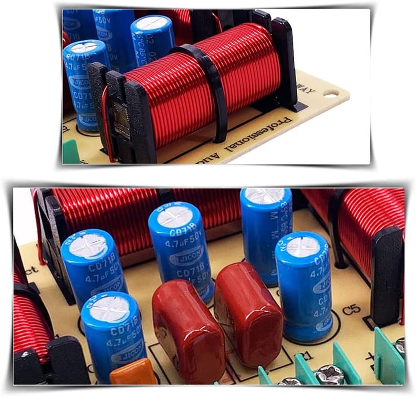 JINGERL 2PCS 4 Way 120W Speaker Treble Alto Bass Frequency Divider Home Theater Hifi Stereo 4Unit Circuit Stereo Audio Crossover Filters image number 1
