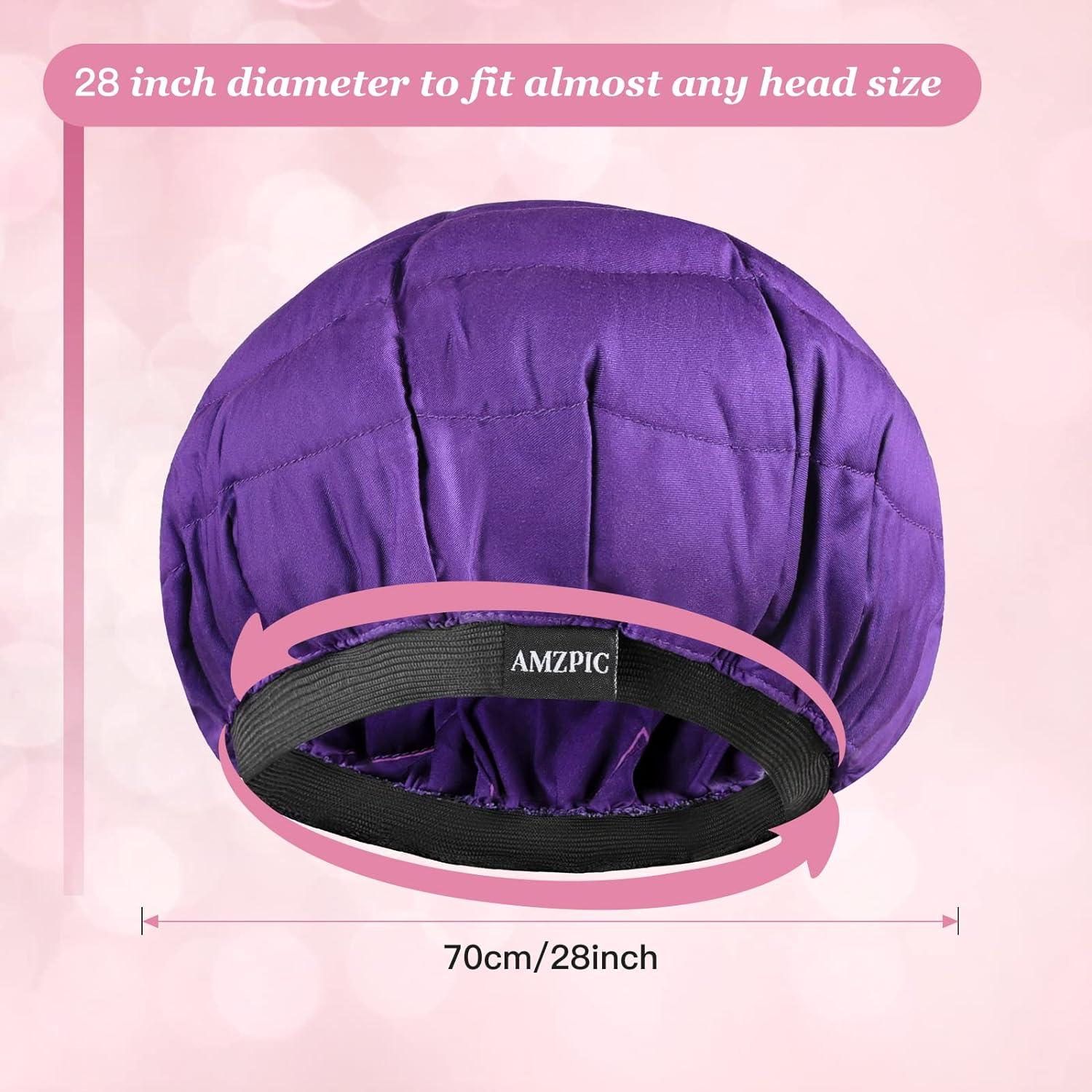 Cordless Deep Conditioning Heat Cap - Safe, Microwavable Heat Cap for Steaming, Heat Therapy for Hair, Flaxseed Seed Interior for Maximum Heat Retention (Second Generation) image number 3