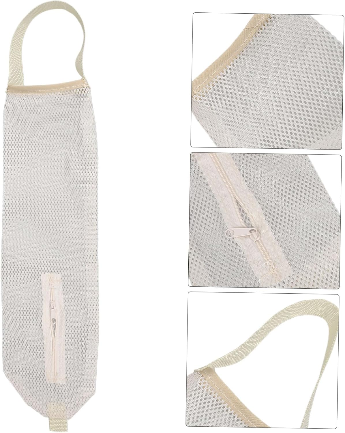 HOLIDYOYO Storage Bag Dispenser for Kitchen Laundry Bathroom Closet Easy Hang Door Knob Wall Garbage Bag Holder Reusable Space Saving image number 1