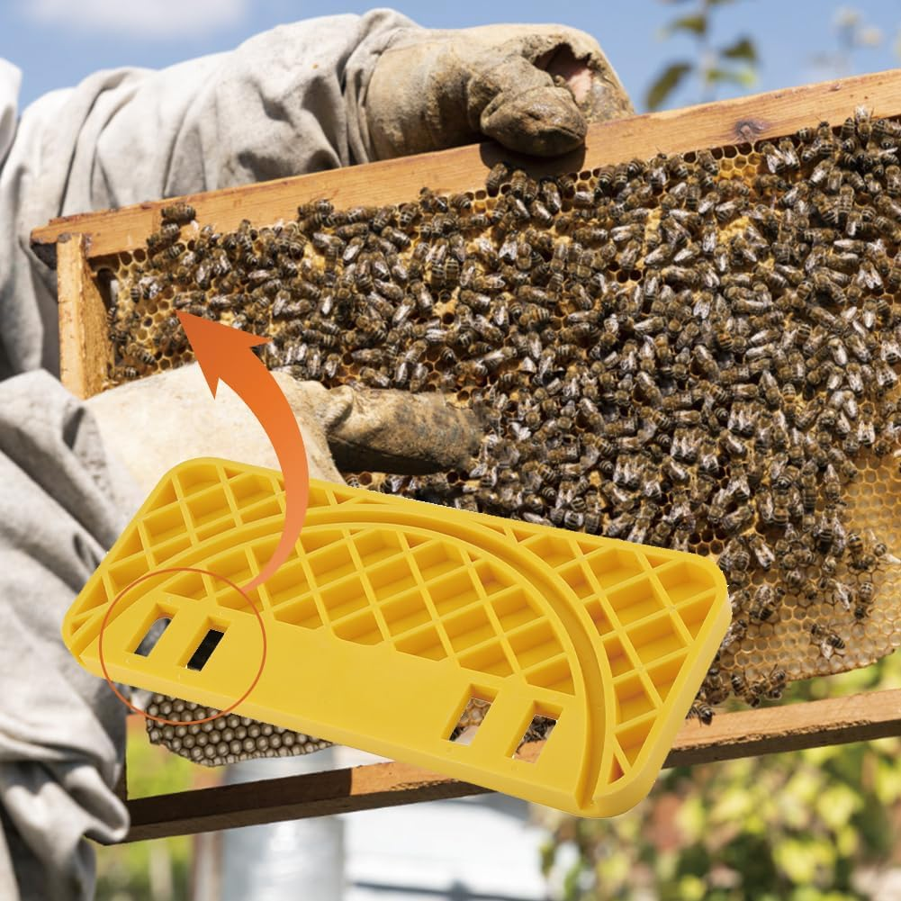 Hive Uncapping Tank Holder, Honey Bucket Nest Frame Scraper Bee Hives Shelf Beekeeping Scrapers Tool ABS Bees Keeper Flat Equipment Box Supplies for Beekeeper Outdoor Garden Cleaning Home Farm