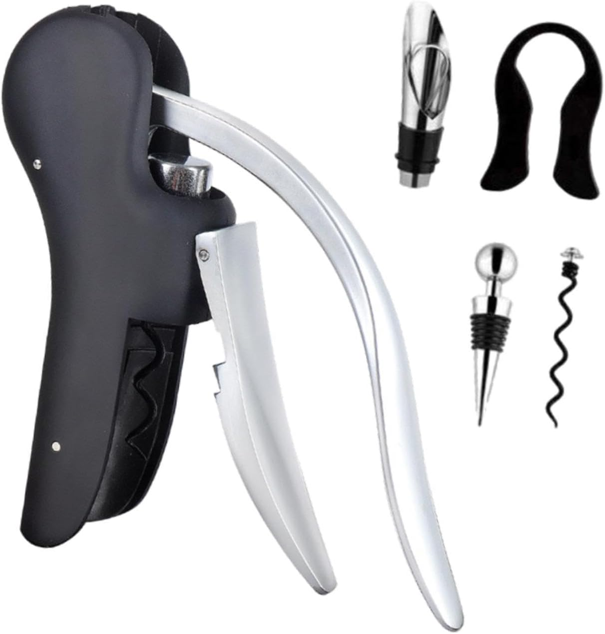 Yajuyi Vertical Lever Bottle Opener for Professional Use in Cafe and Home, Black 5 Pieces image number 5