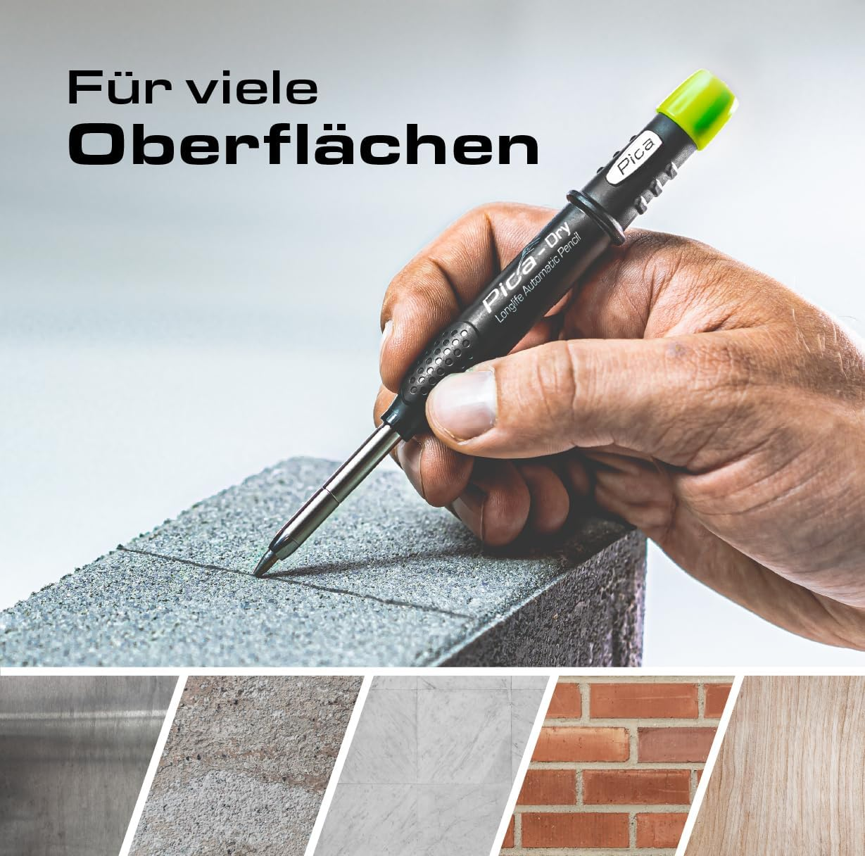 Pica-Dry Longlife Automatic Pencil with Pica-Dry 10 Pack Refill (Graphite 2B, Water Soluble) 30403 image number 6