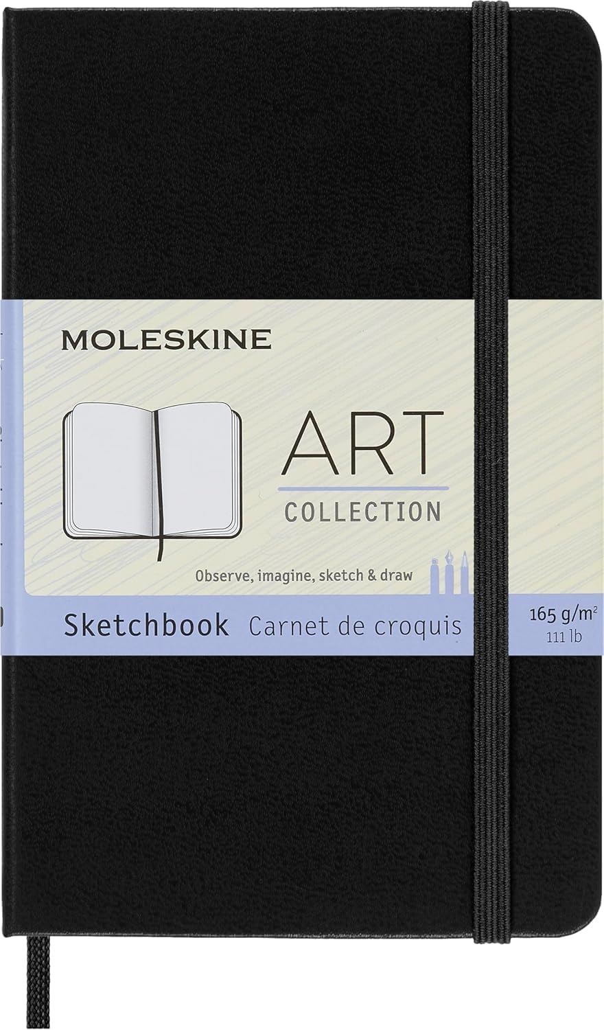 Moleskine Art Sketchbook, Plain A4, Black, 21.59 X 2.1 X 29.85 Cm image number 3