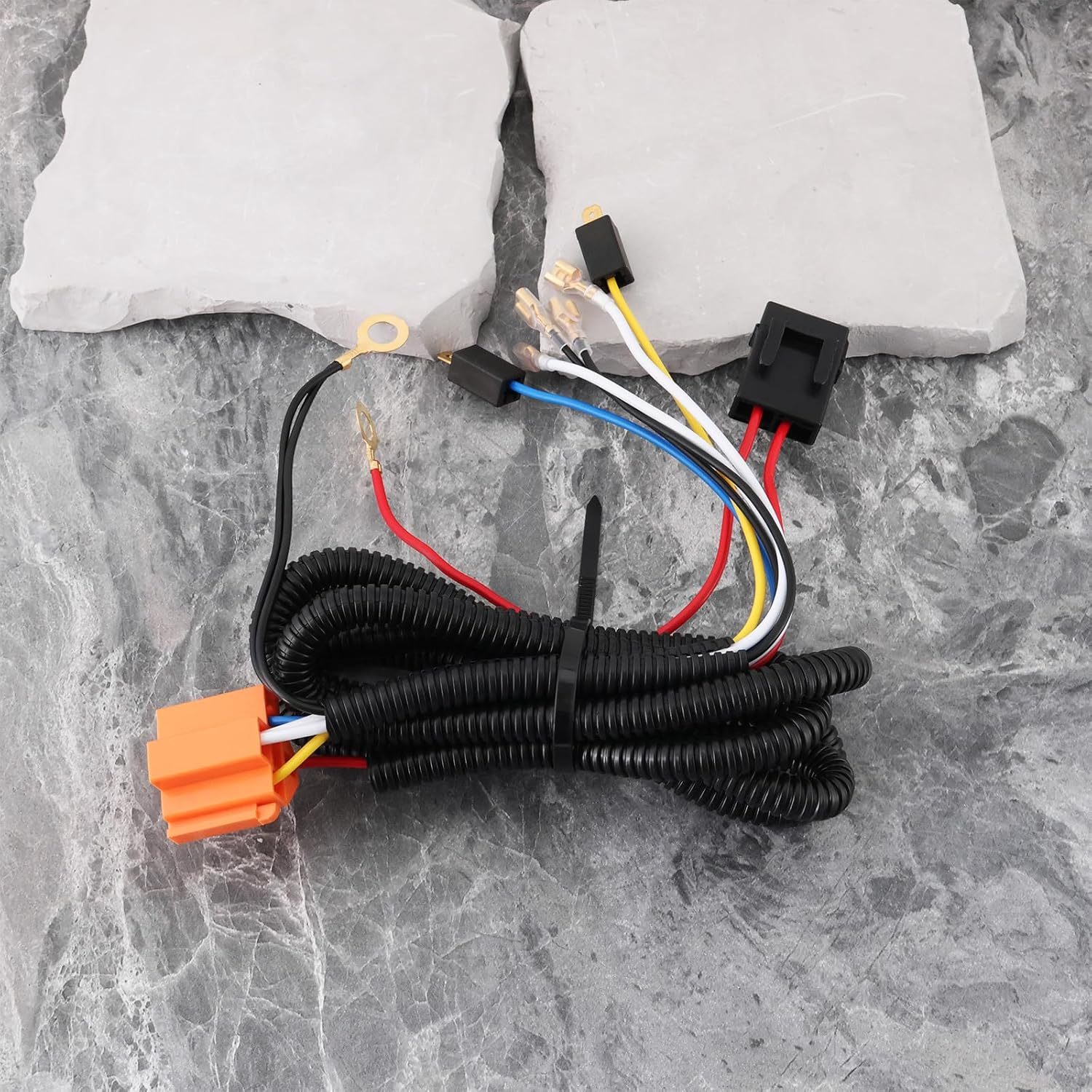 Ecsing Car Relay Grille Mount Horn Wiring Kit 12V 30A for Truck Car Auto Motorcycles image number 6