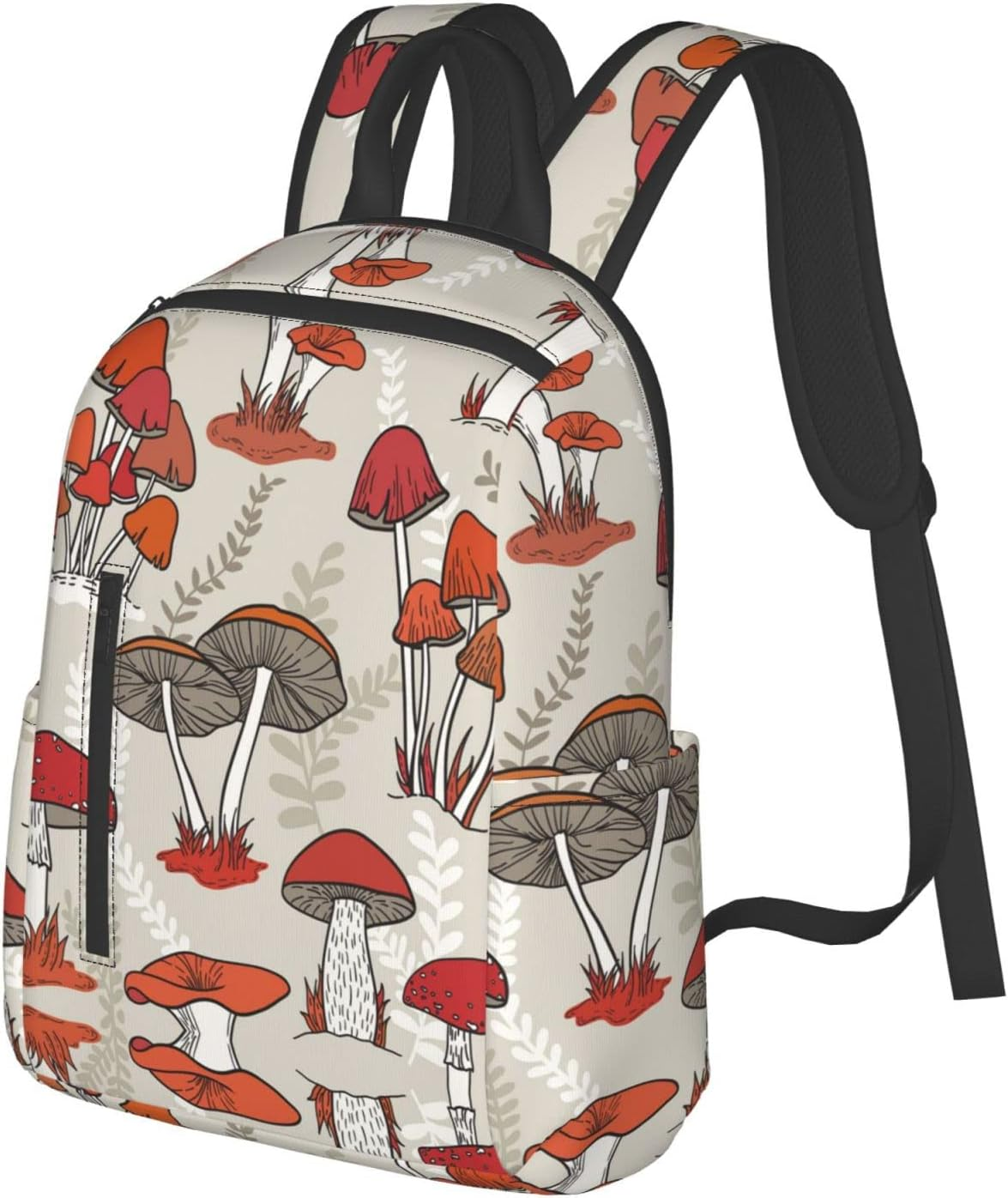 Obabo Black White Cow Light Leisure Backpack,Laptop Backpack,Travel Bags,Multi-Purpose Backpack,Unisex,Portable,Comfort image number 4