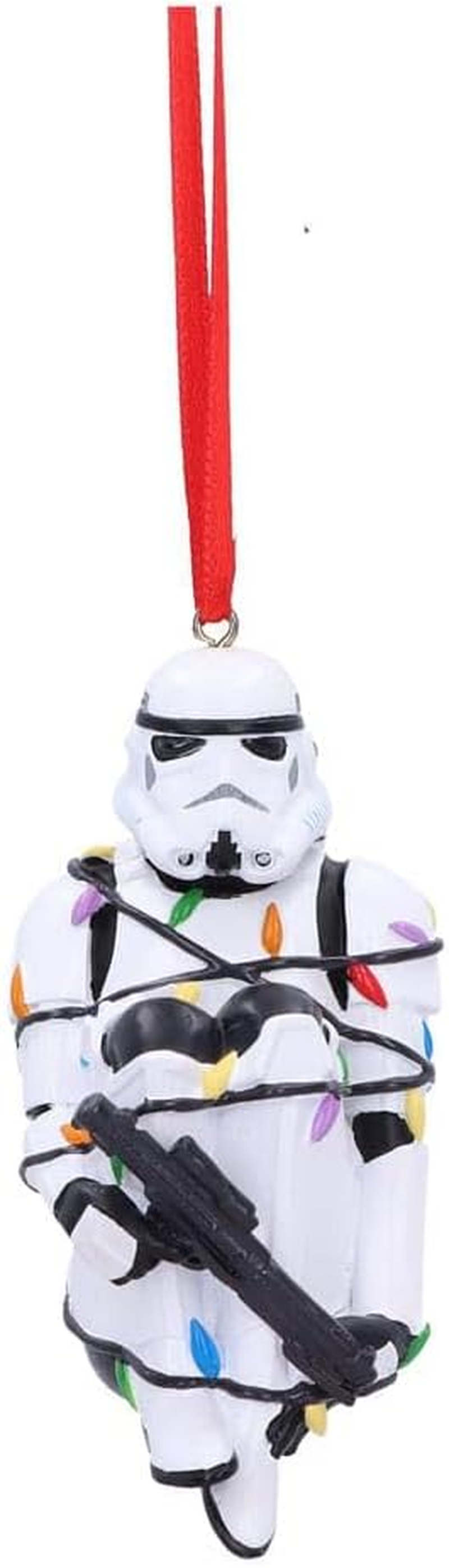 Nemesis Now Stormtrooper Candy Cane Hanging Ornament Decoration 12Cm, Christmas, White
