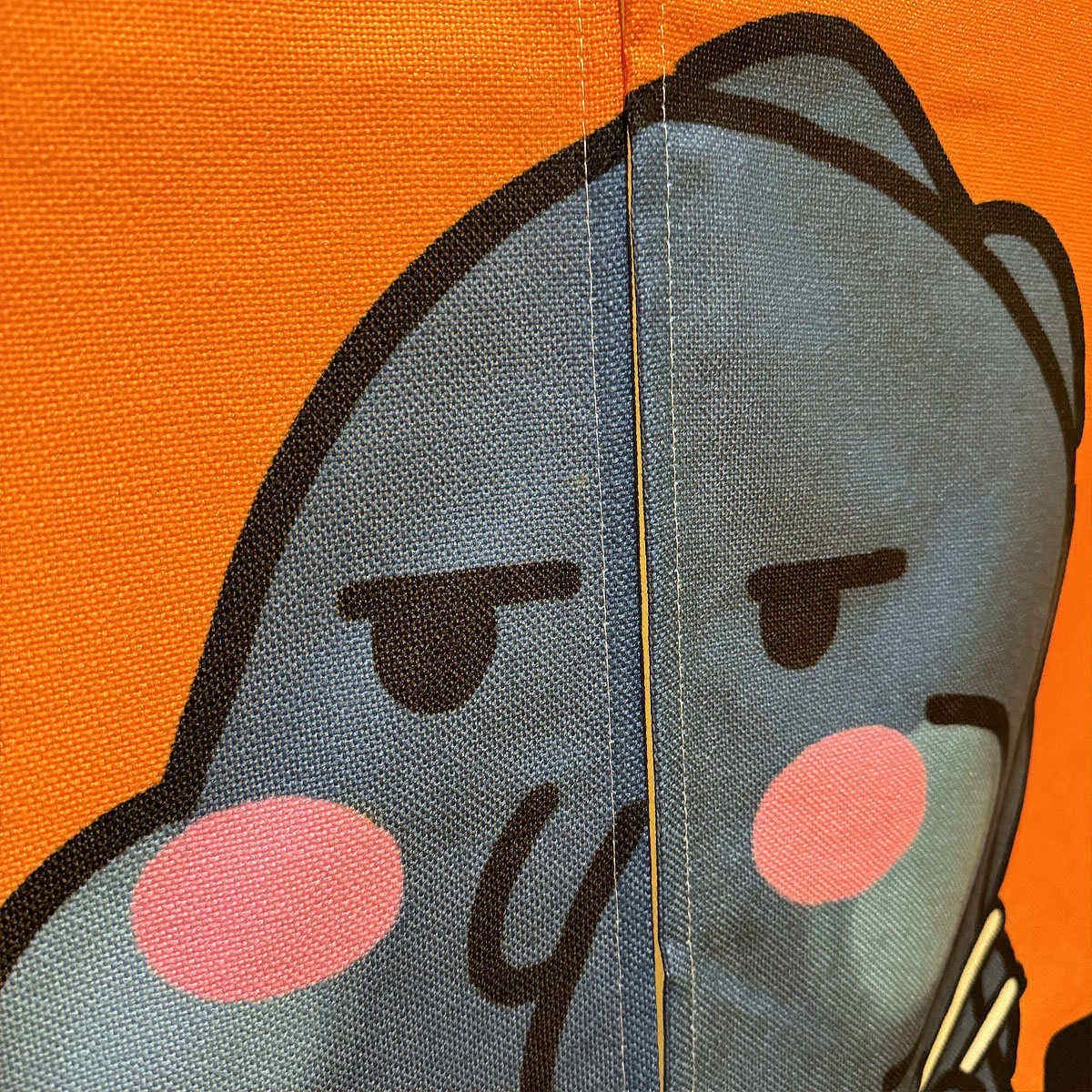 Ofat Home Little Monster Dinosaur Japanese Noren Doorway Curtain for Kitchen Bathroom Door Divider,Tapestry Curtain Decor,Custom Doorcurtain (Noodle) image number 2