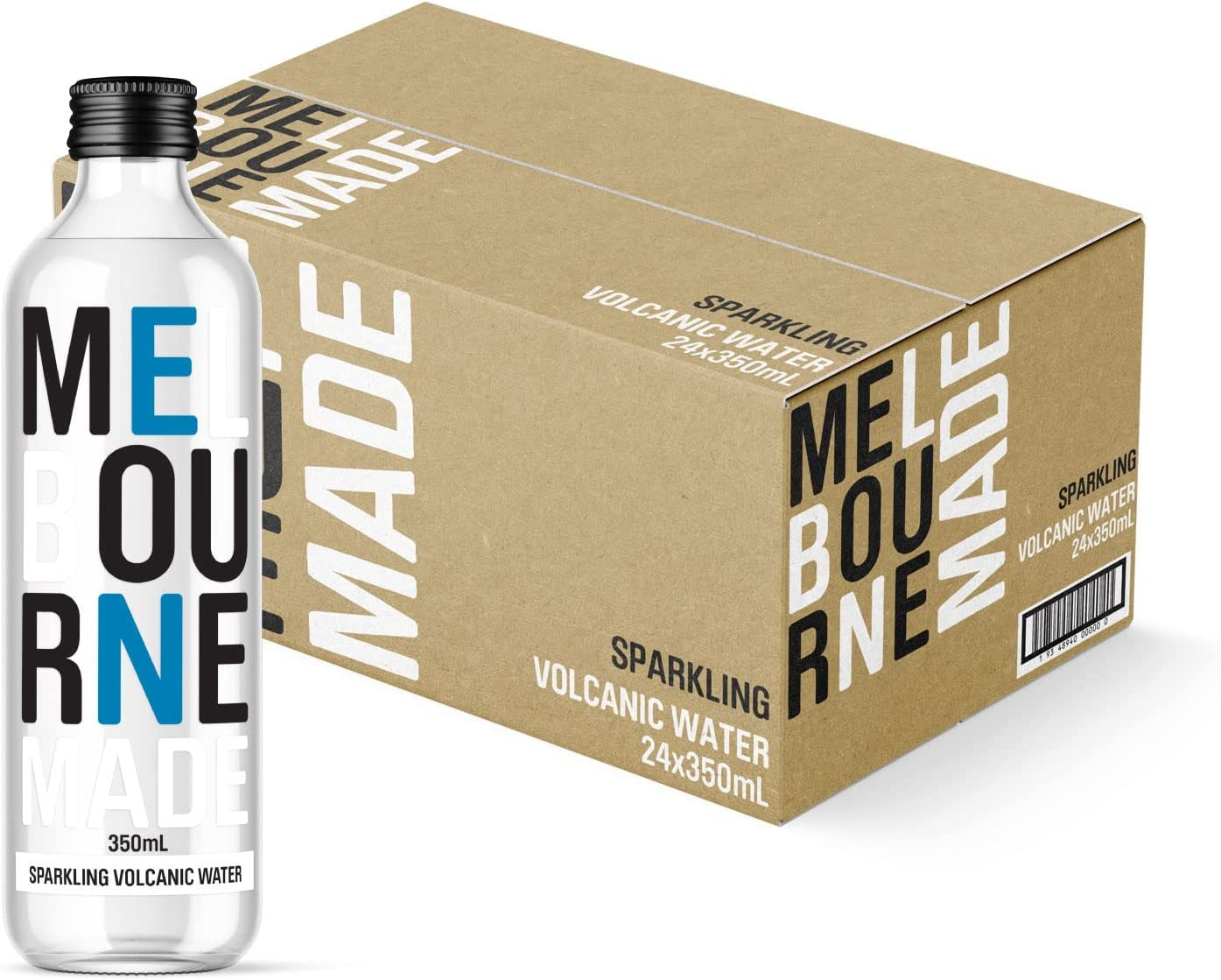 MELBOURNE MADE SPARKLING VOLCANIC WATER 350ML GLASS image number 2