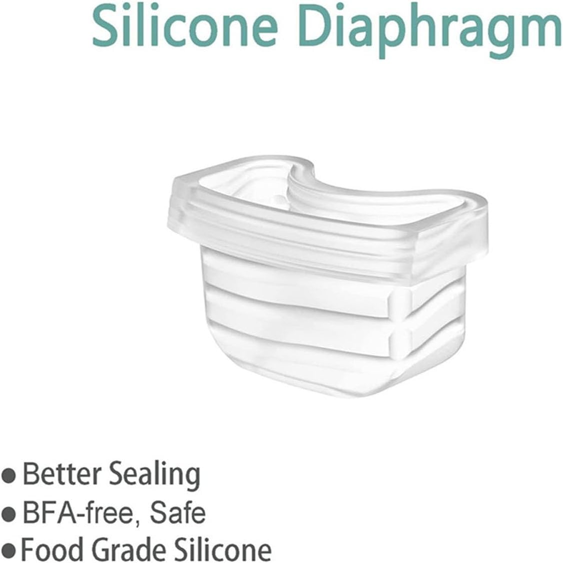 Lexziuo 12Pcs Duckbill Valves Silicone Diaphragm Replacement Parts for Breast Pump S32 Model Breastfeeding Pump Accessories image number 5