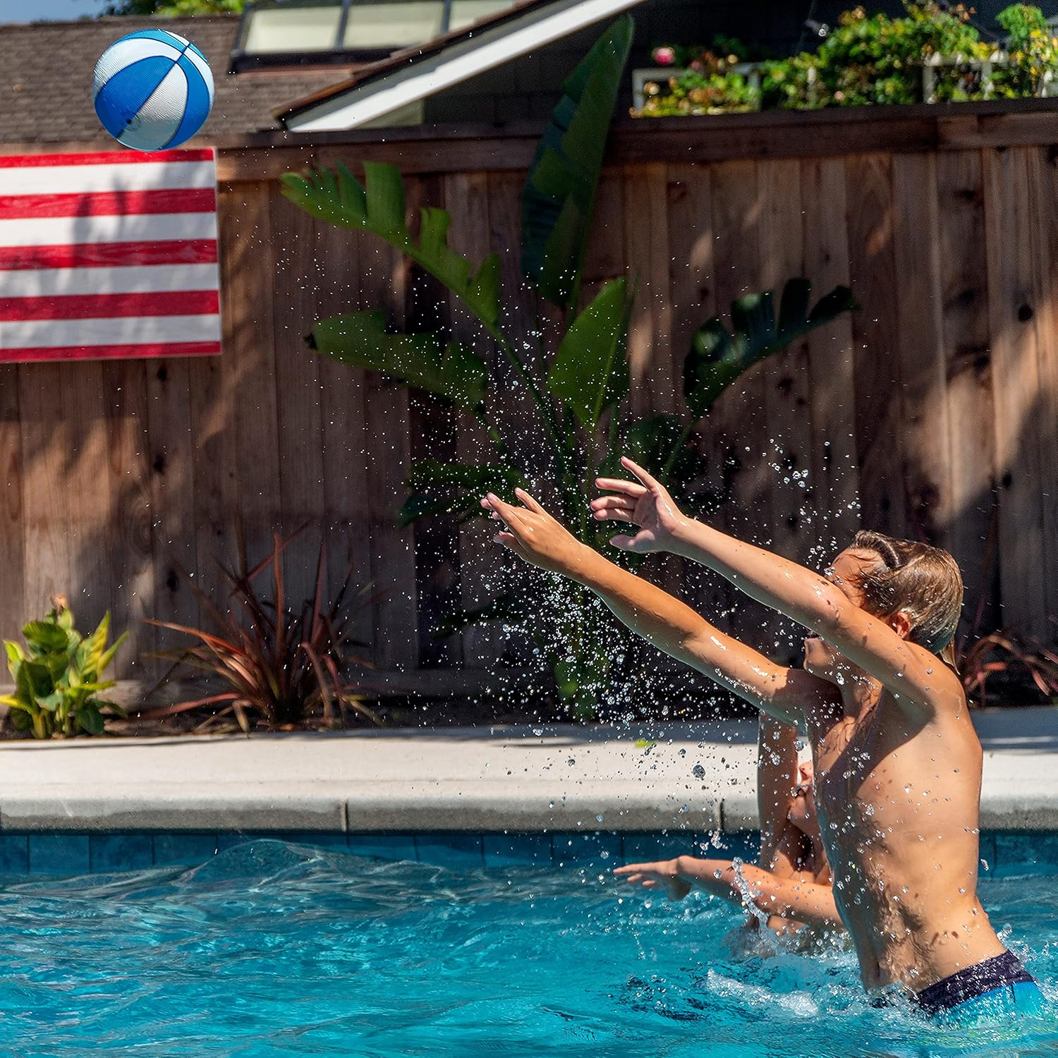 Gosports Water Basketballs 2 Pack - Choose between Size 3 and Size 6, Great for Swimming Pool Basketball Hoops image number 5