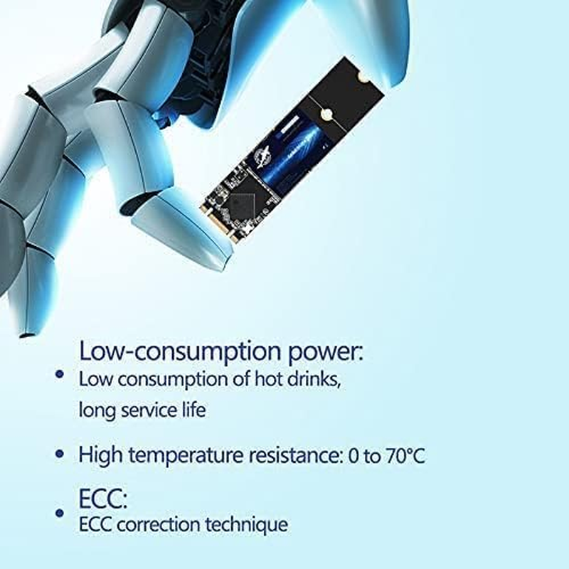 Dogfish SATA SSD 4TB M.2 2280 NGFF SATA 3 (6Gb/S), 3D NAND TLC B&M Key Internal Solid State Drive - Compatible with Desktop PC Laptop (M.2 2280 4TB) image number 3