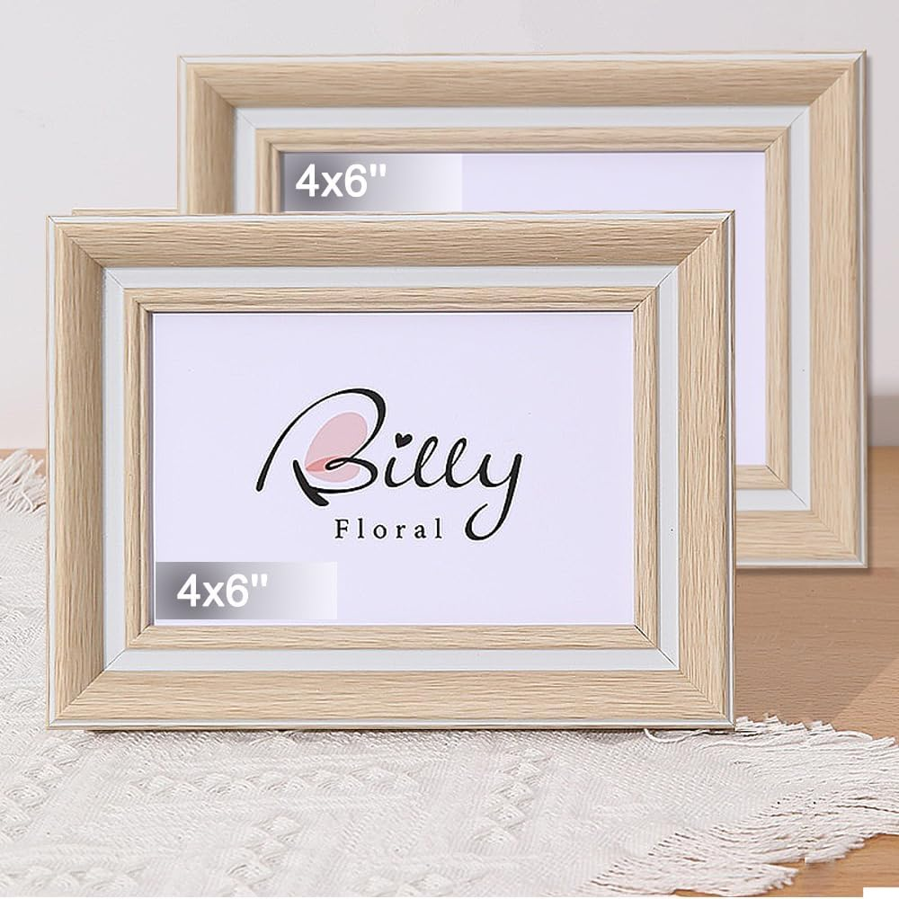 2 Pack Photo Frames A4 Picture Frame,Wall Hange and Table Decor for Home,Office,Gallery（Linen Blue）