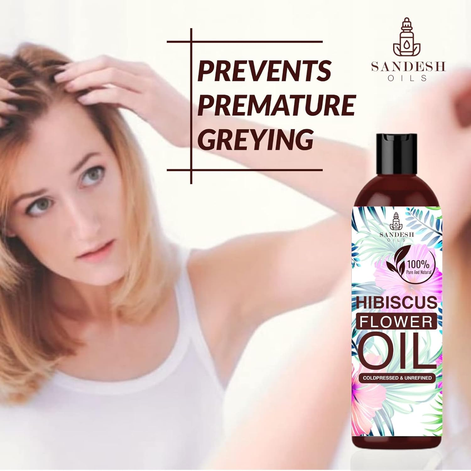 Sandesh Oils Hibiscus Oil Pure & Natural Virgin Unrefined for Hair & Skin (Gudhal Ka Tail) (250Ml) (STANDARD 250ML, HIBISCUS OIL) image number 4
