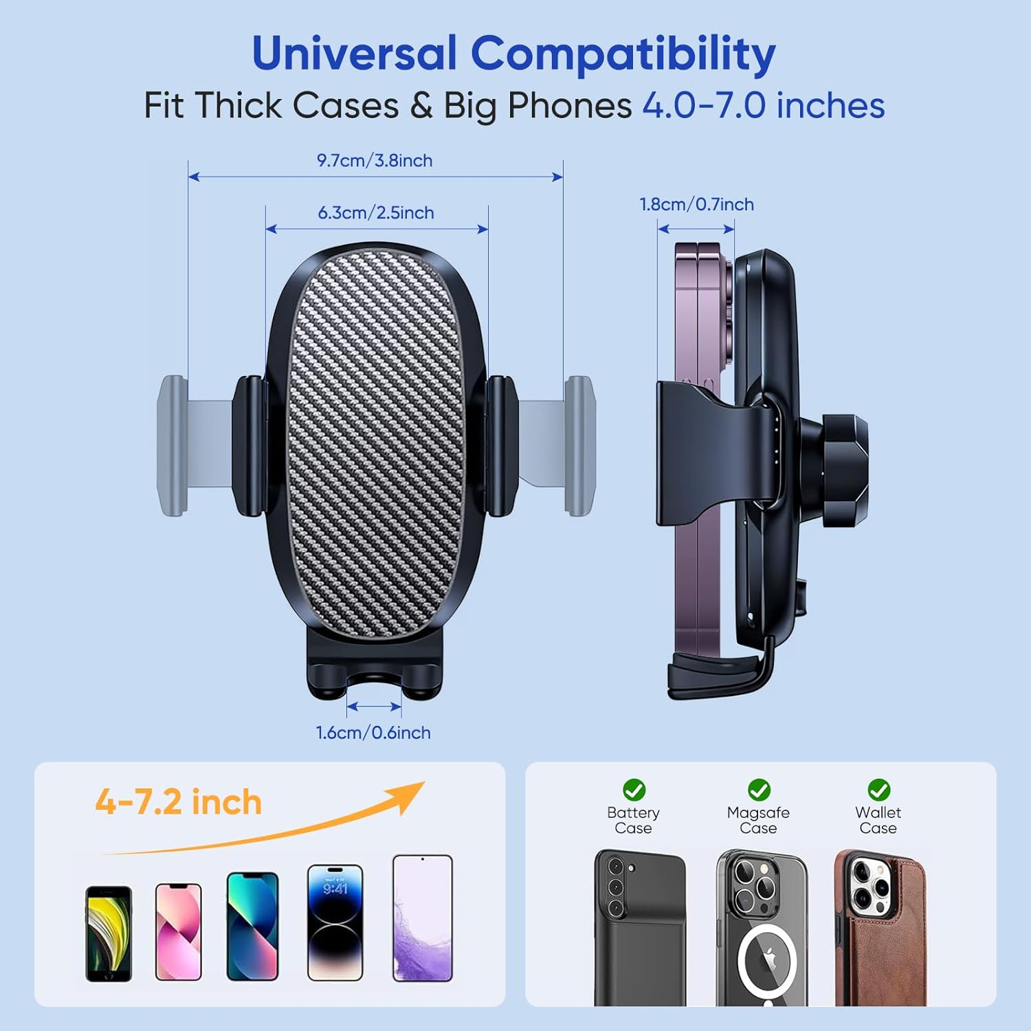 Mount for Car Cup Holder Adjustable Long-Necked Cup Holder Phone Stand 360&deg; Adjustable Stand Holder for Iphone XR/XS Max/X/8/7 Plus/6S/Samsung Galaxy S10+/Note 9/S8 Plus/S7 Edge image number 3