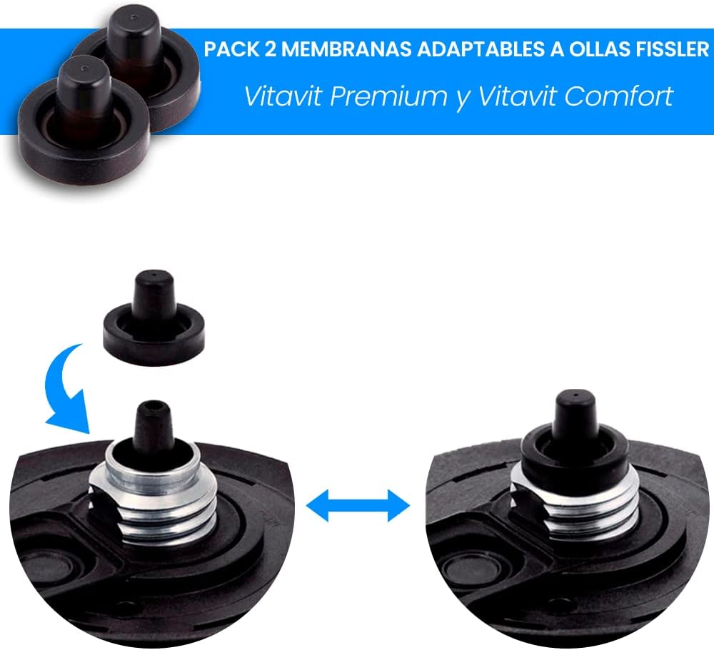 Anakel Home Pack of 2 Silicone Membranes for Fissler Vitavit Premium and Vitavit Comfort Pots