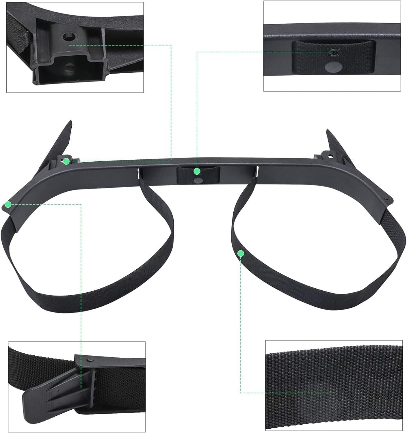 Cart Bag Rack Retainer Strap, 71856 G01 Rear Seat Bag Holder Replacement, Space Saving Bag Holder Strap Bracket Rack Assembly for EZGO Medalist TXT DCS PDS image number 4