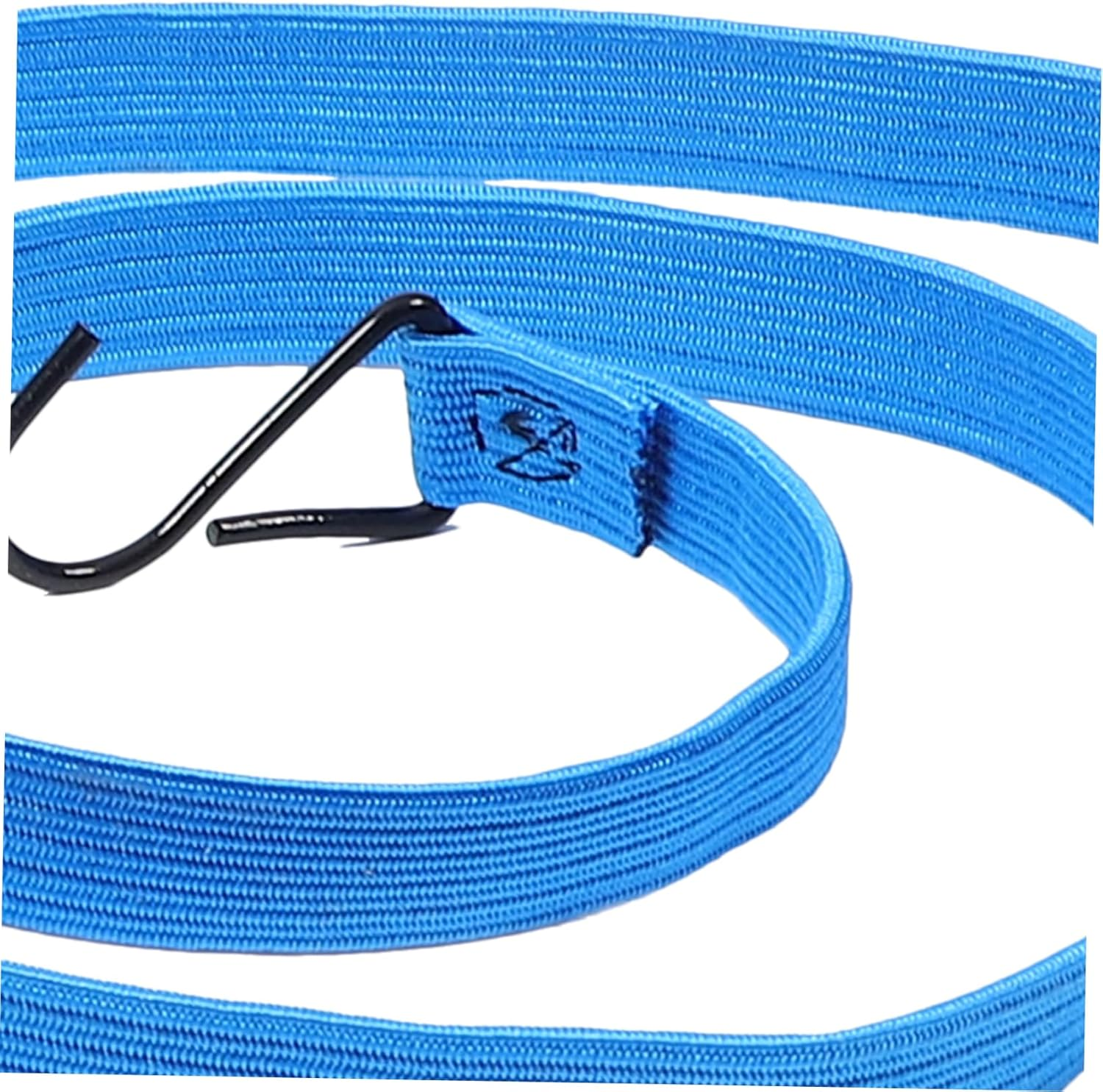 COOLHIYA 4Pcs Flat Adjustable Bungee Cords with Hooks Elastic Cargo Straps Luggage Fixing Belts for Motorcycles Bikes Kayaks Secure Fastening Material Random Color image number 6