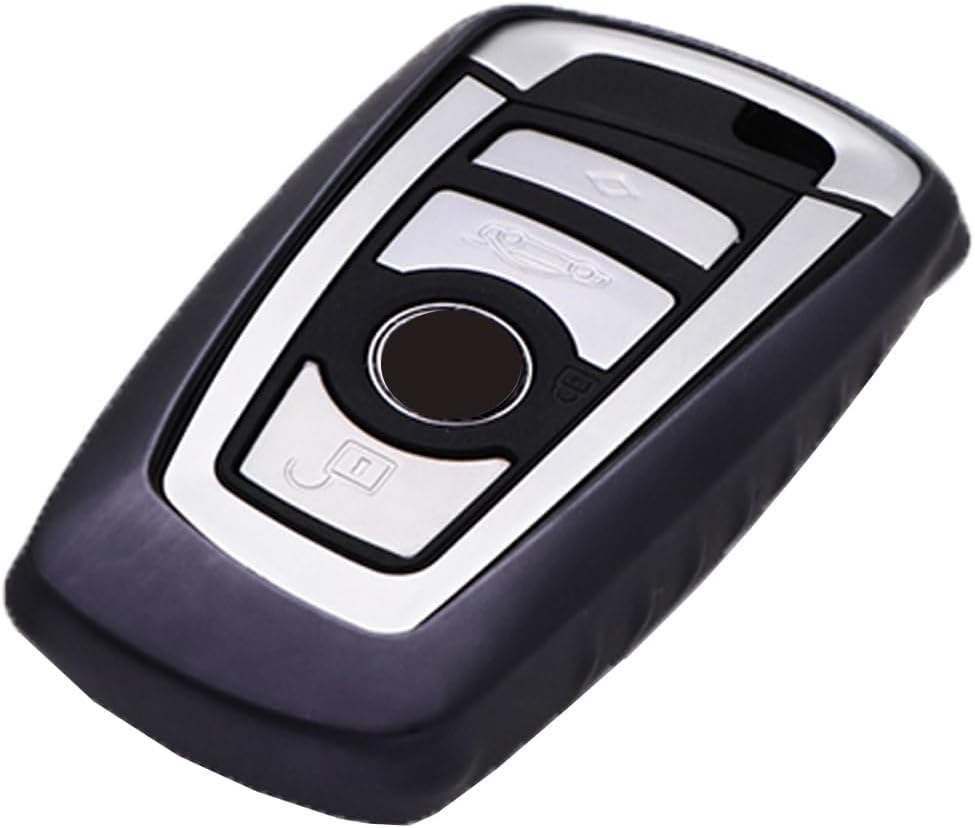 QBUC for Key Fob Cover Protective Case, Soft TPU Anti-Dust Protection Key Case Shell Keyless Remote Control Smart Car Key Protector&iexcl;&shy; Bmw-Blue