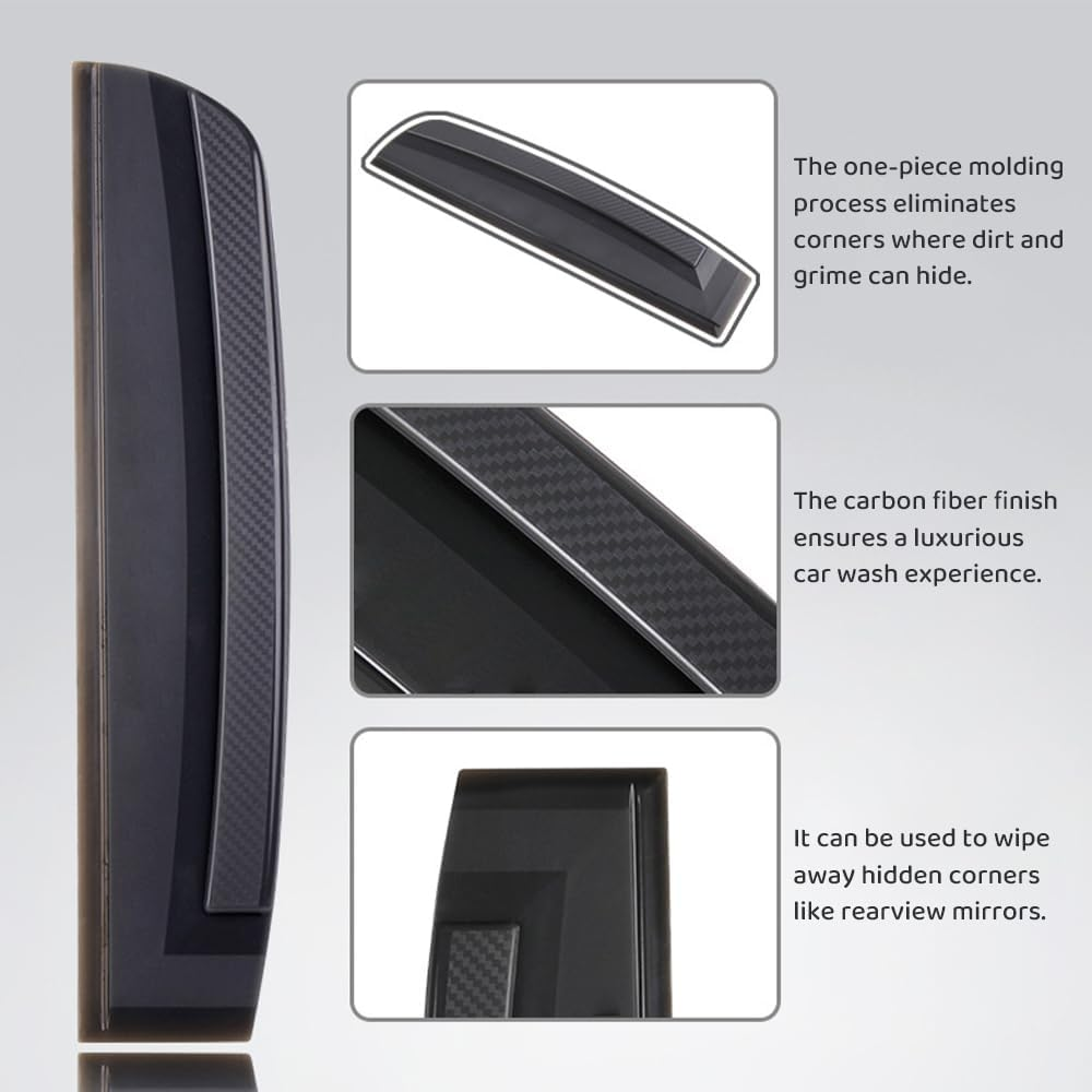 Car Silicone Squeegee &ndash; Scraping Soft and Delicate,Not to Hurt the Surface, Using Ergonomic Design, Curved Handle, Comfortable Feel, It Is Very Convenient to Operate
