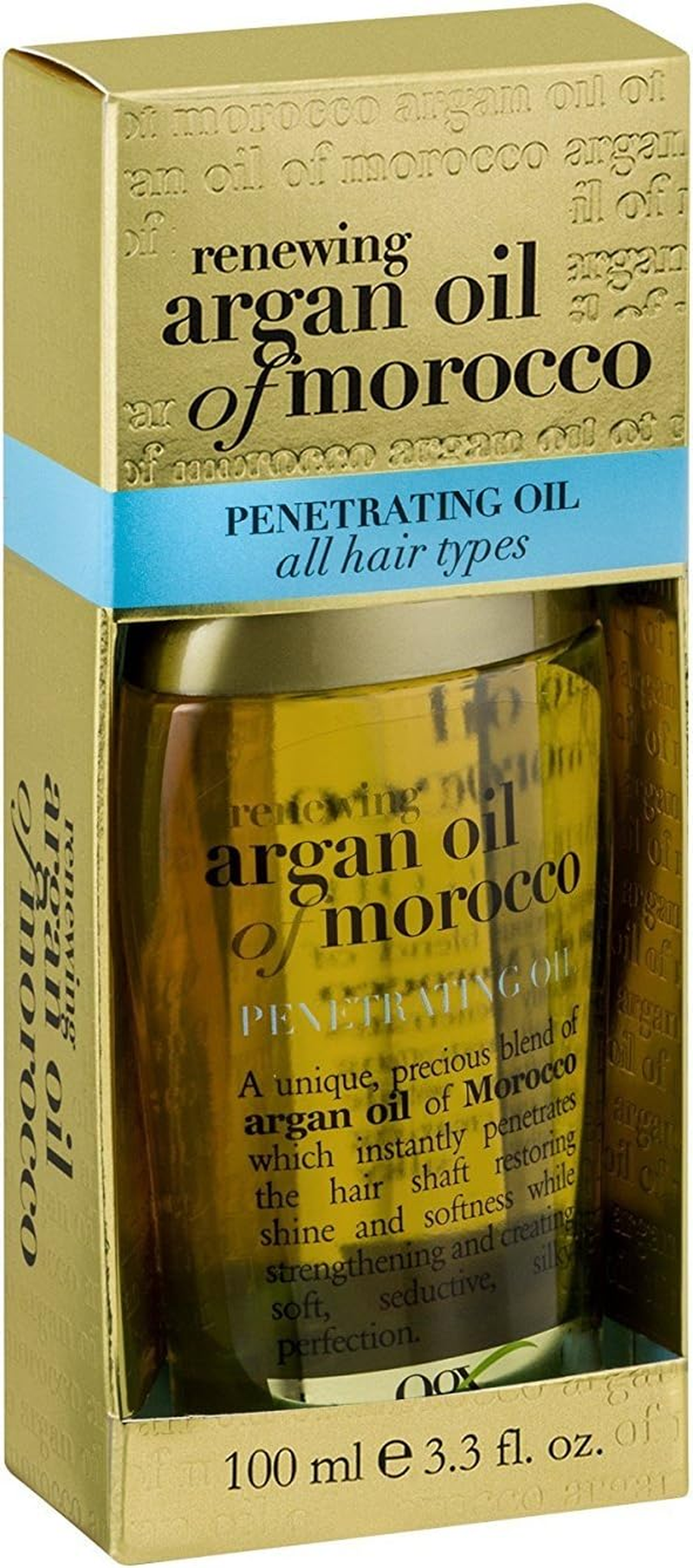 Organix Penetrating Oil, Renewing Moroccan Argan Oil 3.3 Oz (Pack of 4) image number 1
